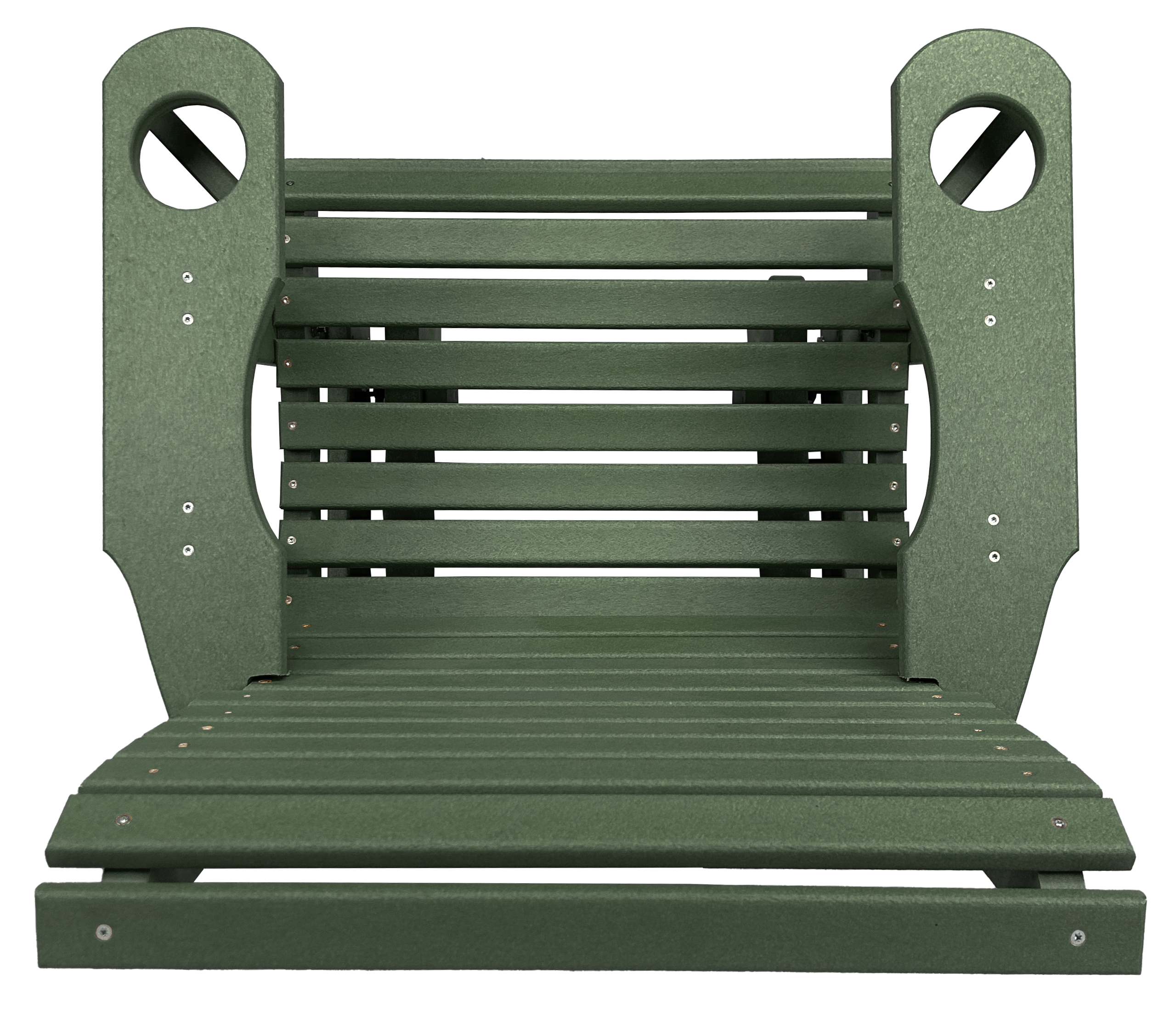 Set of 4 - Rolled Back Single Gliders With Built In Cup Holders