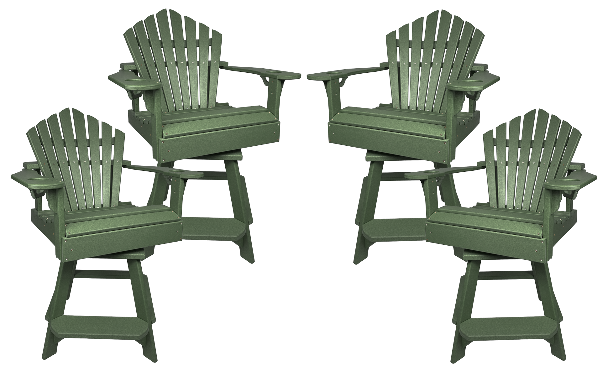 Set of 4 - Bridgewater Swivel Counter Chairs