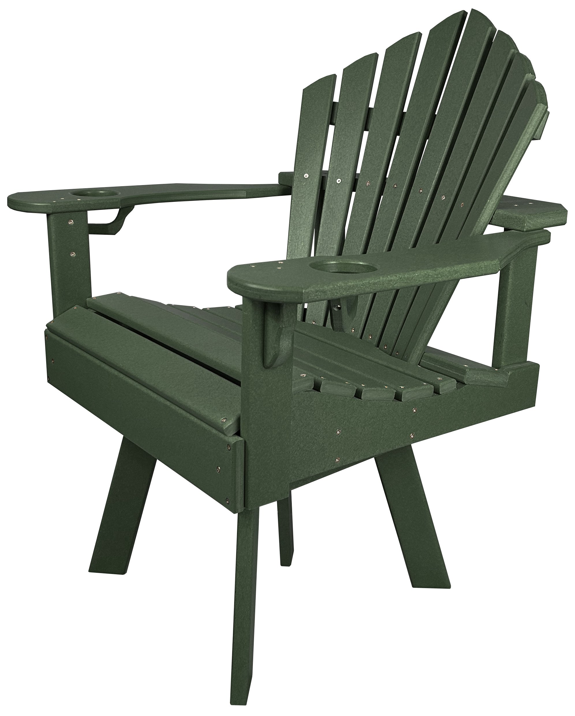 7-Piece 60”rd. Bridgewater Swivel Dining Set With Built In Cupholders
