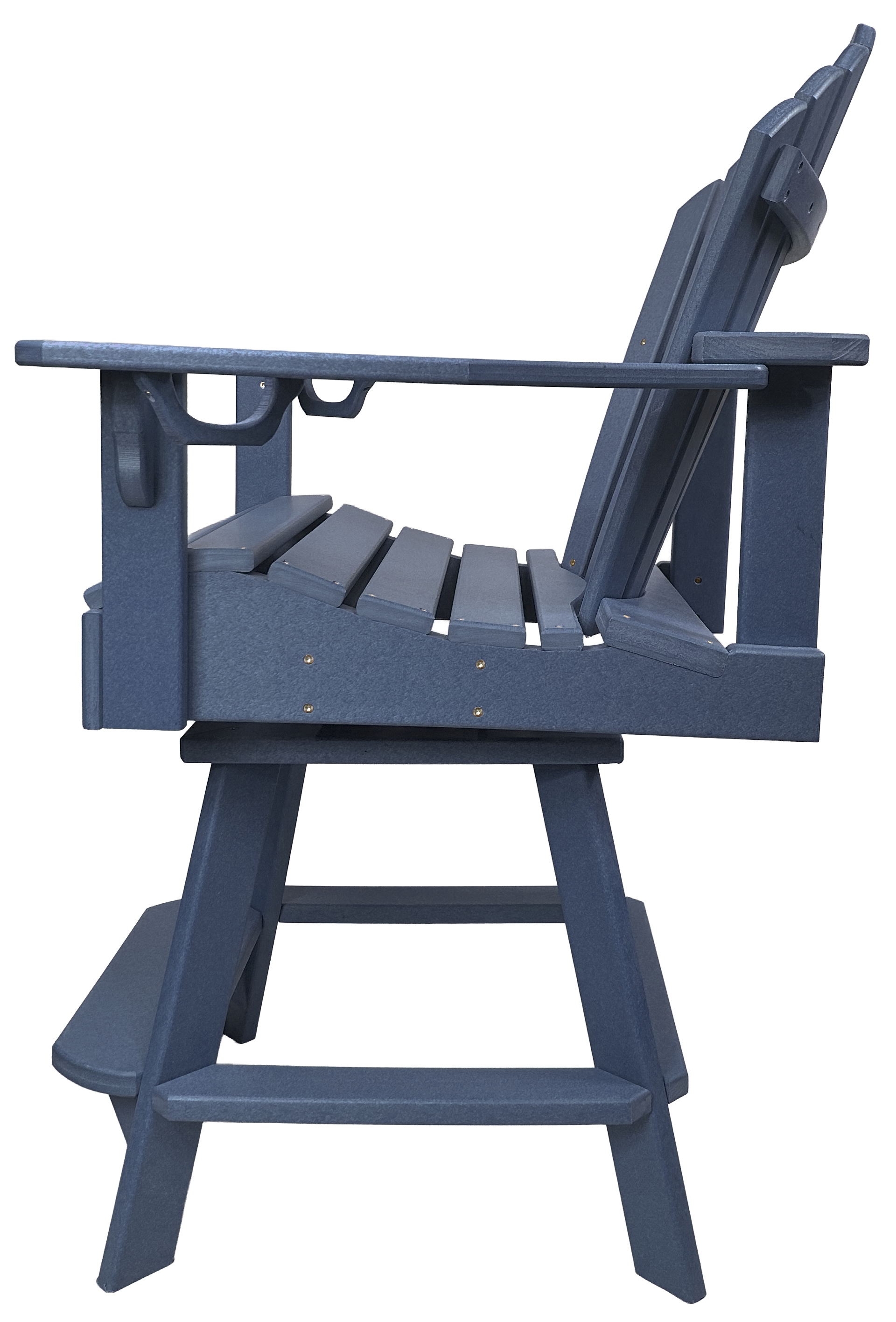 7-Piece 60”rd. Bridgewater Counter Swivels With Built In Cupholders Set