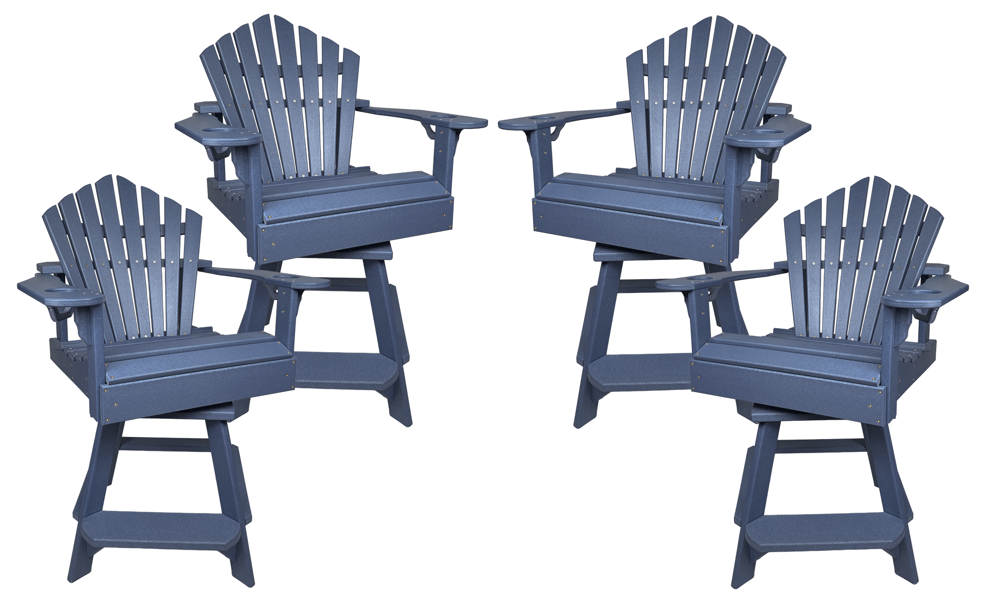 Set of 4 - Bridgewater Swivel Counter Chairs