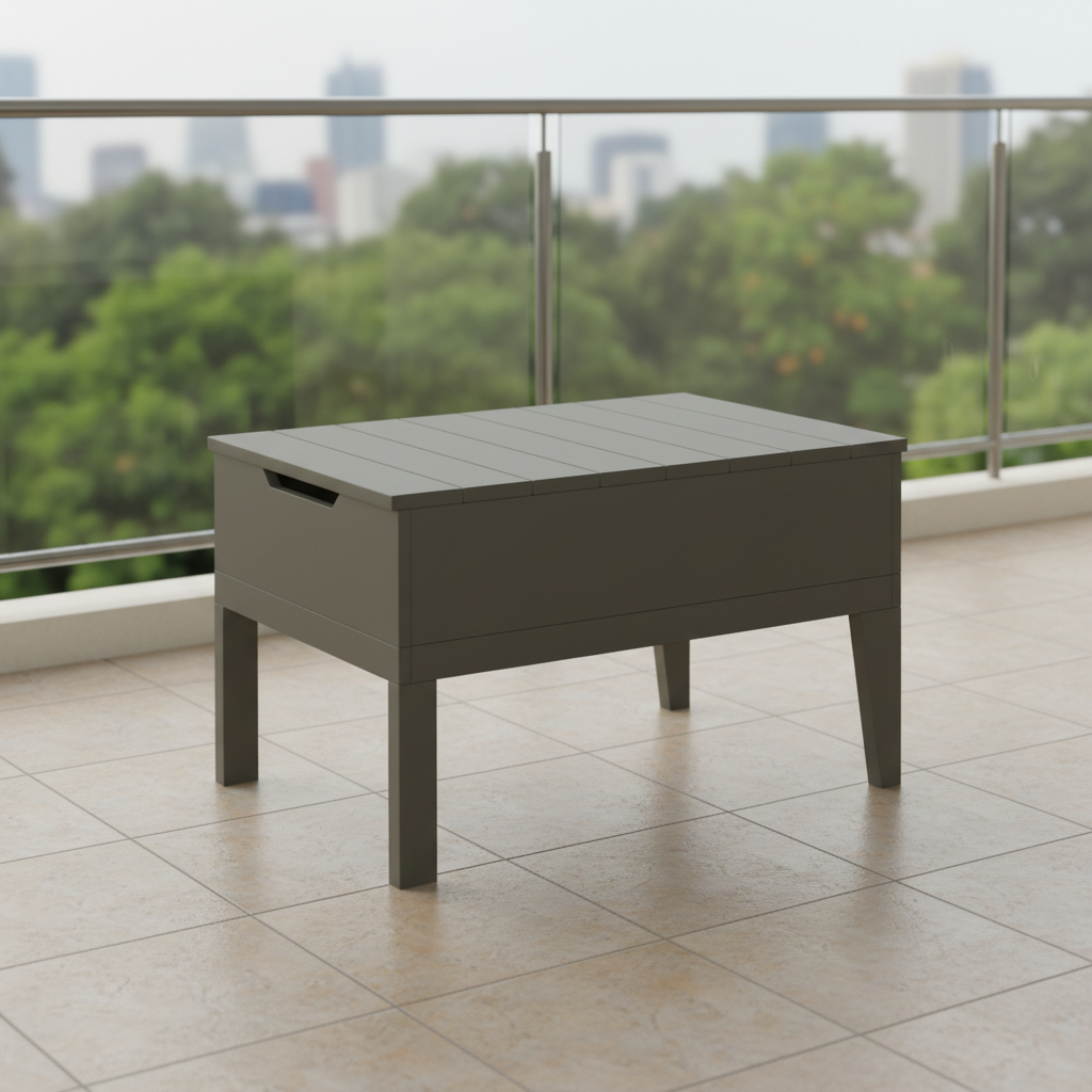 DuraWeather Poly BREEZE DEEP SEAT STORAGE/ICE TABLE