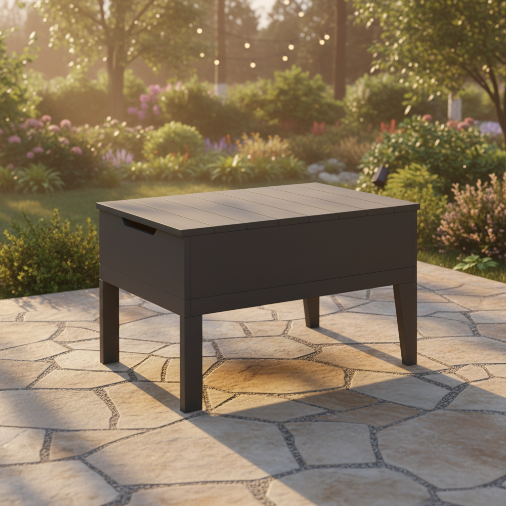 DuraWeather Poly BREEZE DEEP SEAT STORAGE/ICE TABLE