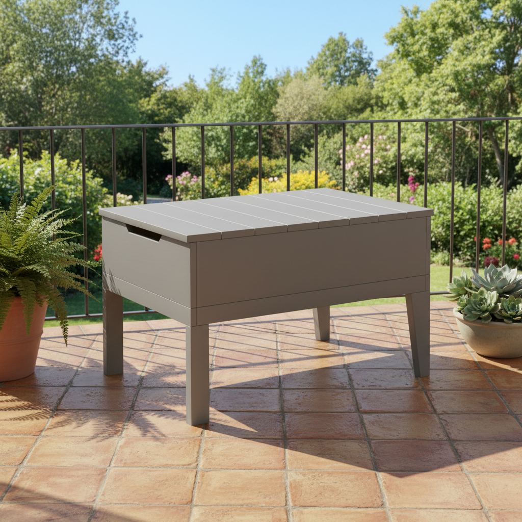 DuraWeather Poly BREEZE DEEP SEAT STORAGE/ICE TABLE