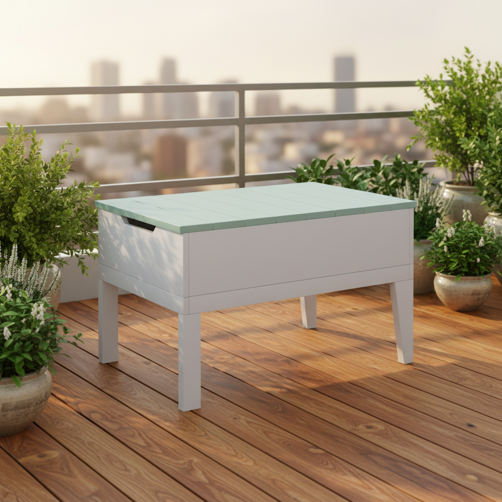 DuraWeather Poly BREEZE DEEP SEAT STORAGE/ICE TABLE