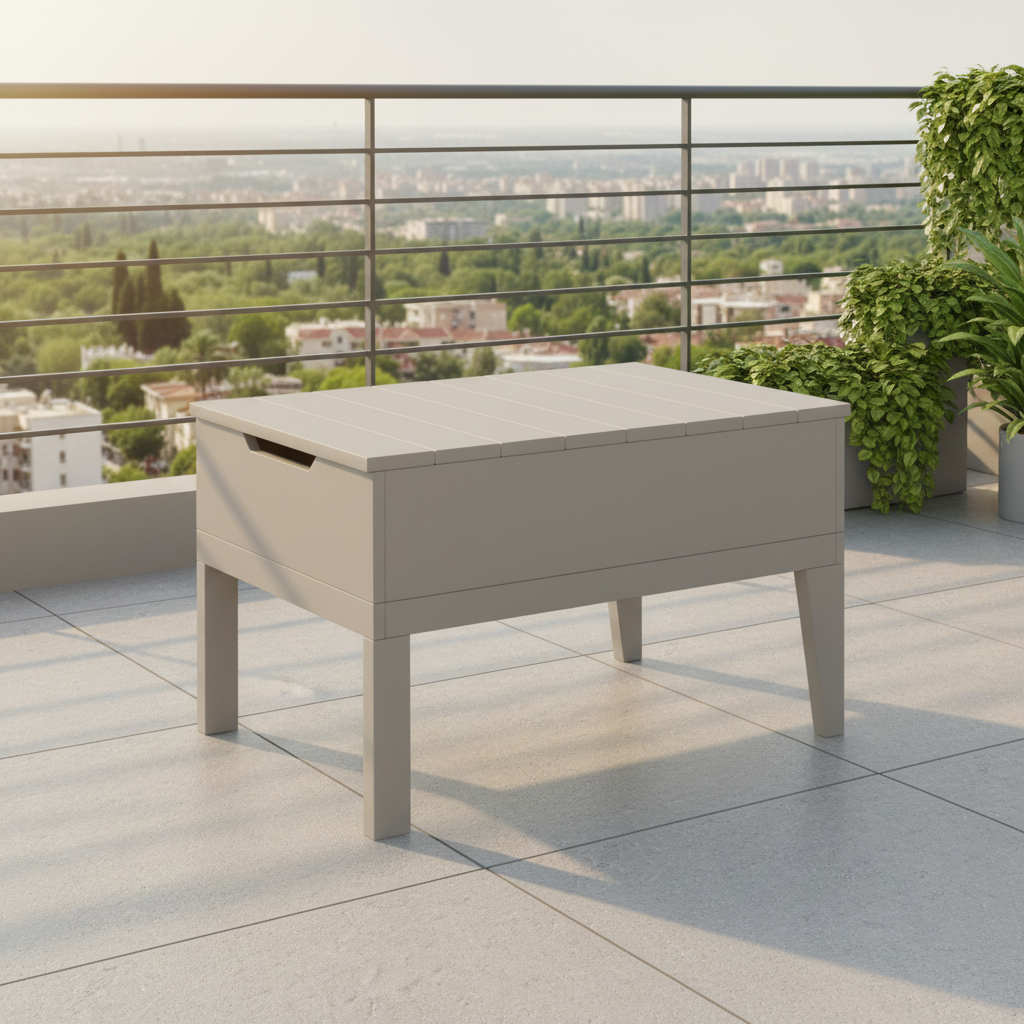 DuraWeather Poly BREEZE DEEP SEAT STORAGE/ICE TABLE