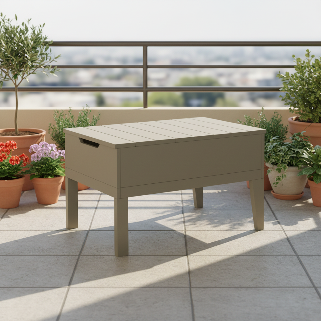 DuraWeather Poly BREEZE DEEP SEAT STORAGE/ICE TABLE