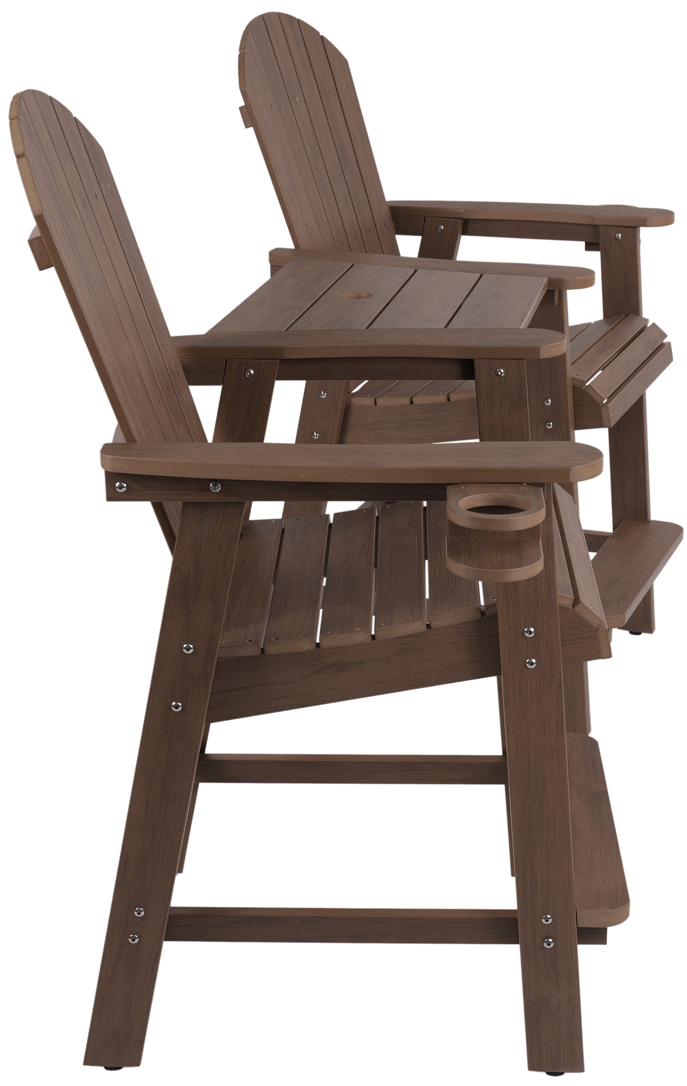 Counter Height Bistro Tete-a-tete With Cupholders