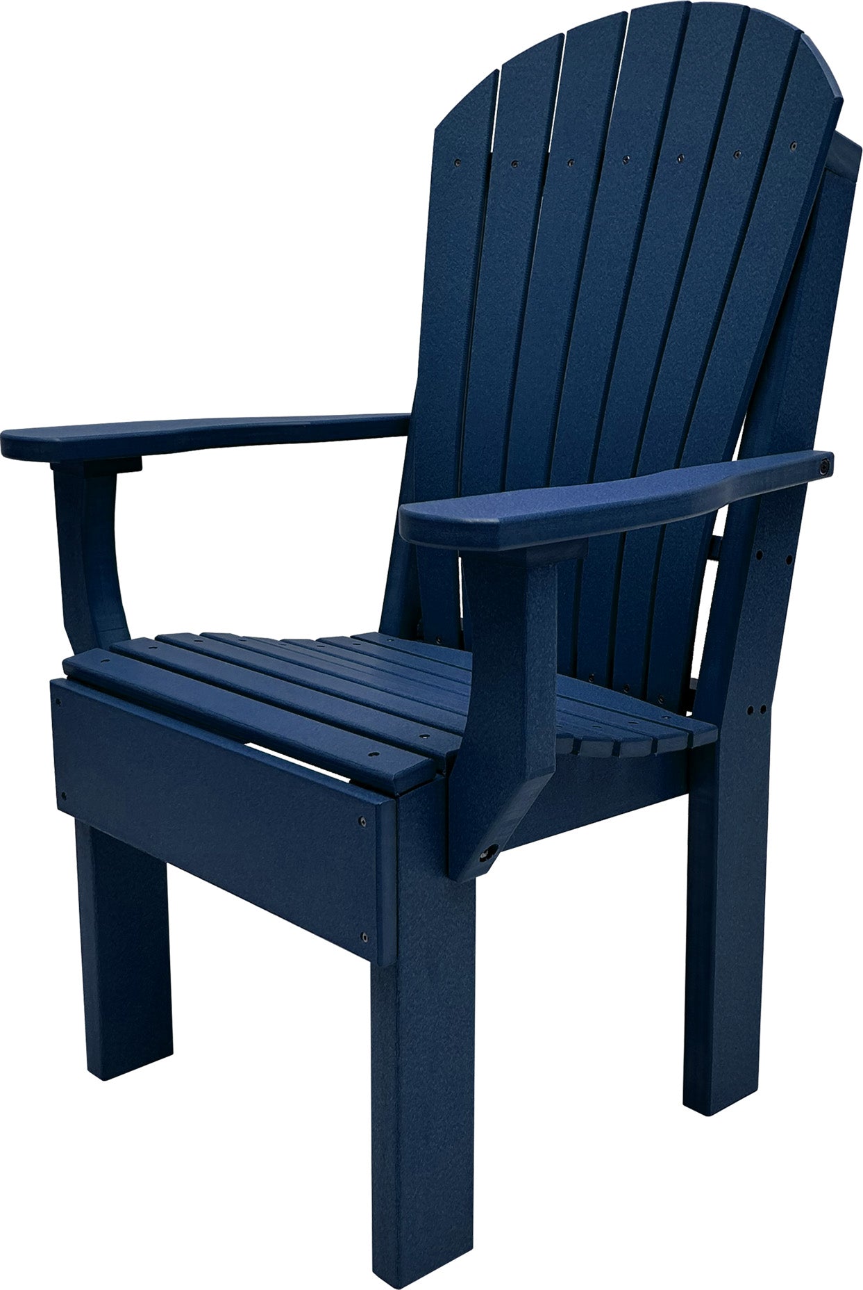 7-Piece Farmhouse Adirondack Dining Table Set With 2 Arm Chairs And 4 Side Chairs