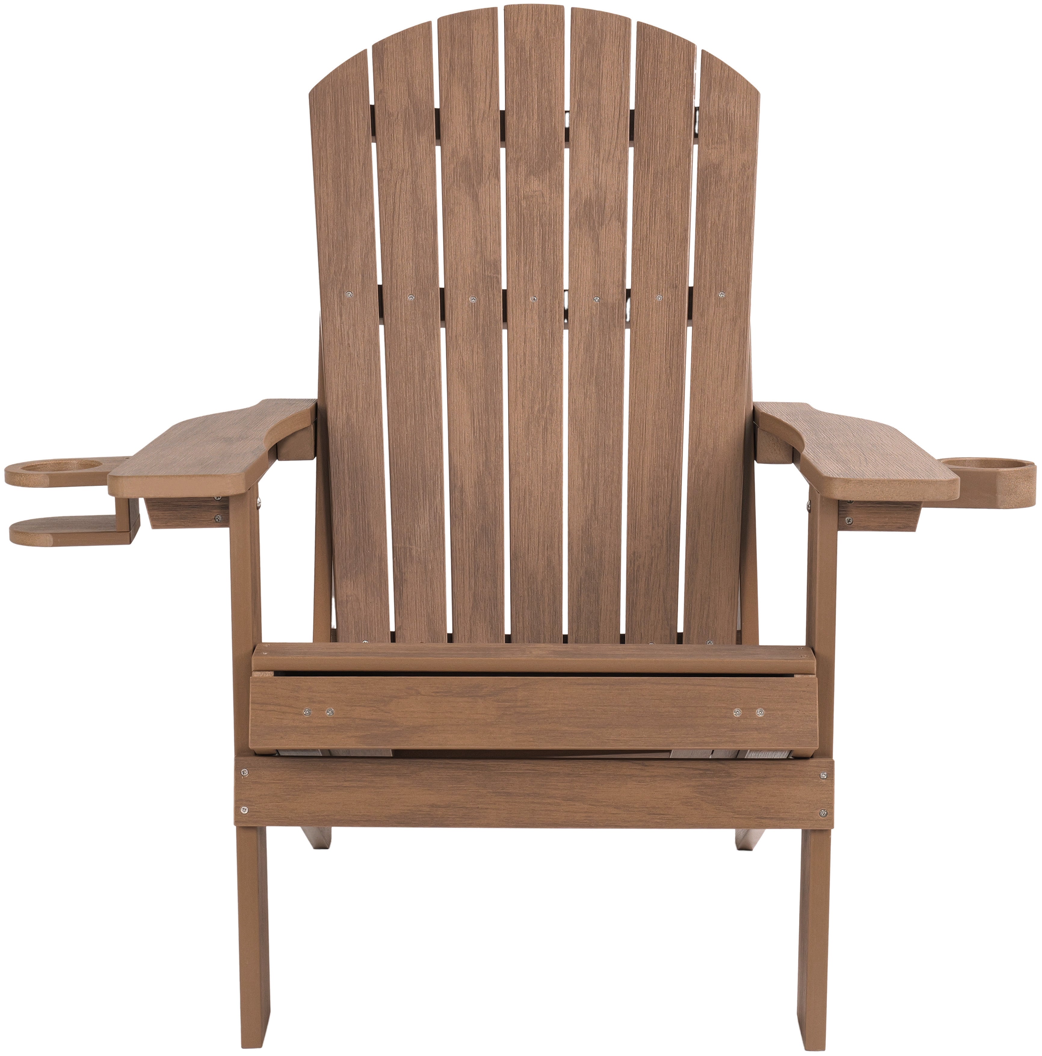 Folding Adirondack Chair with Built in Footrest & Cup/Wine Holders King Size