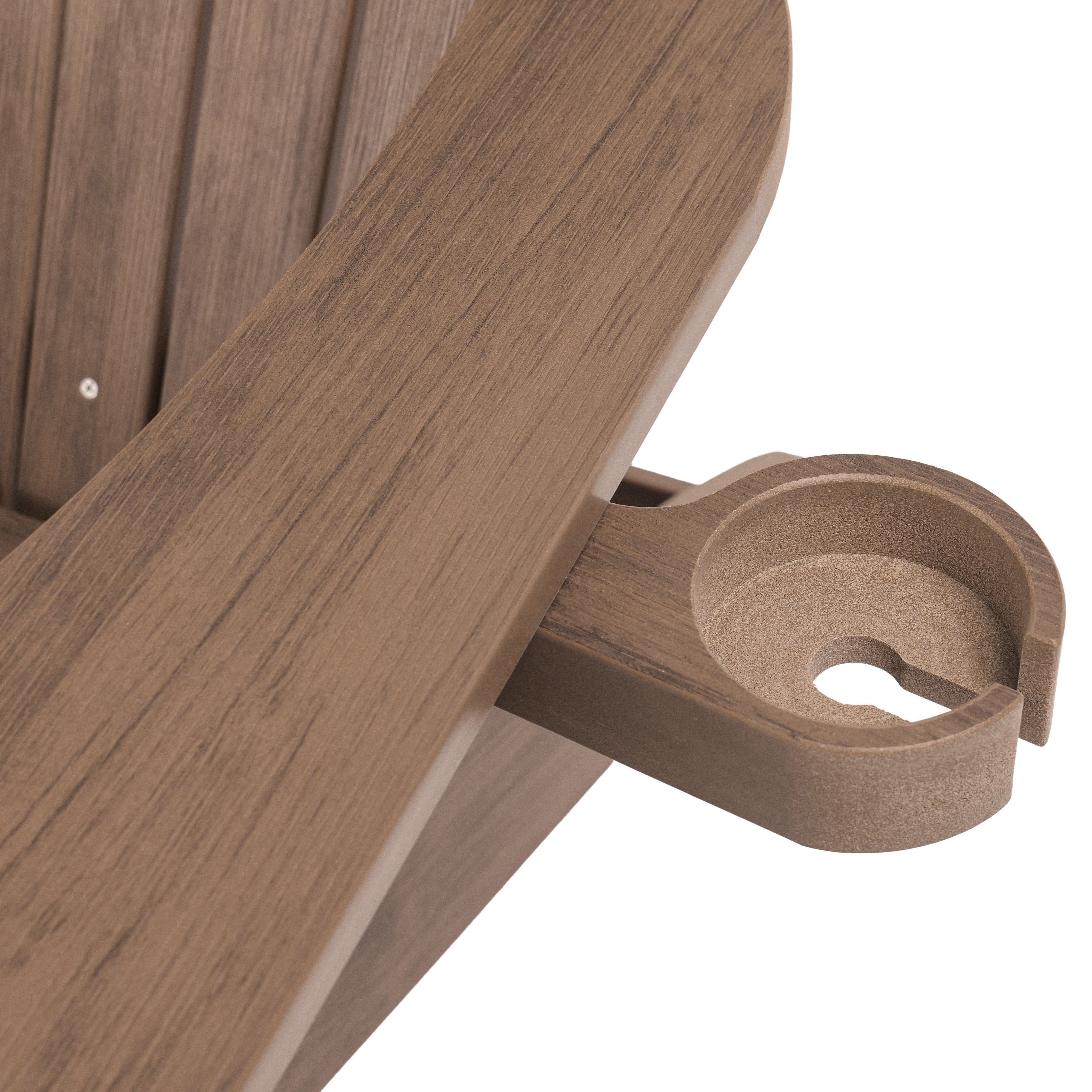 Folding Adirondack Chair with Built in Footrest & Cup/Wine Holders King Size