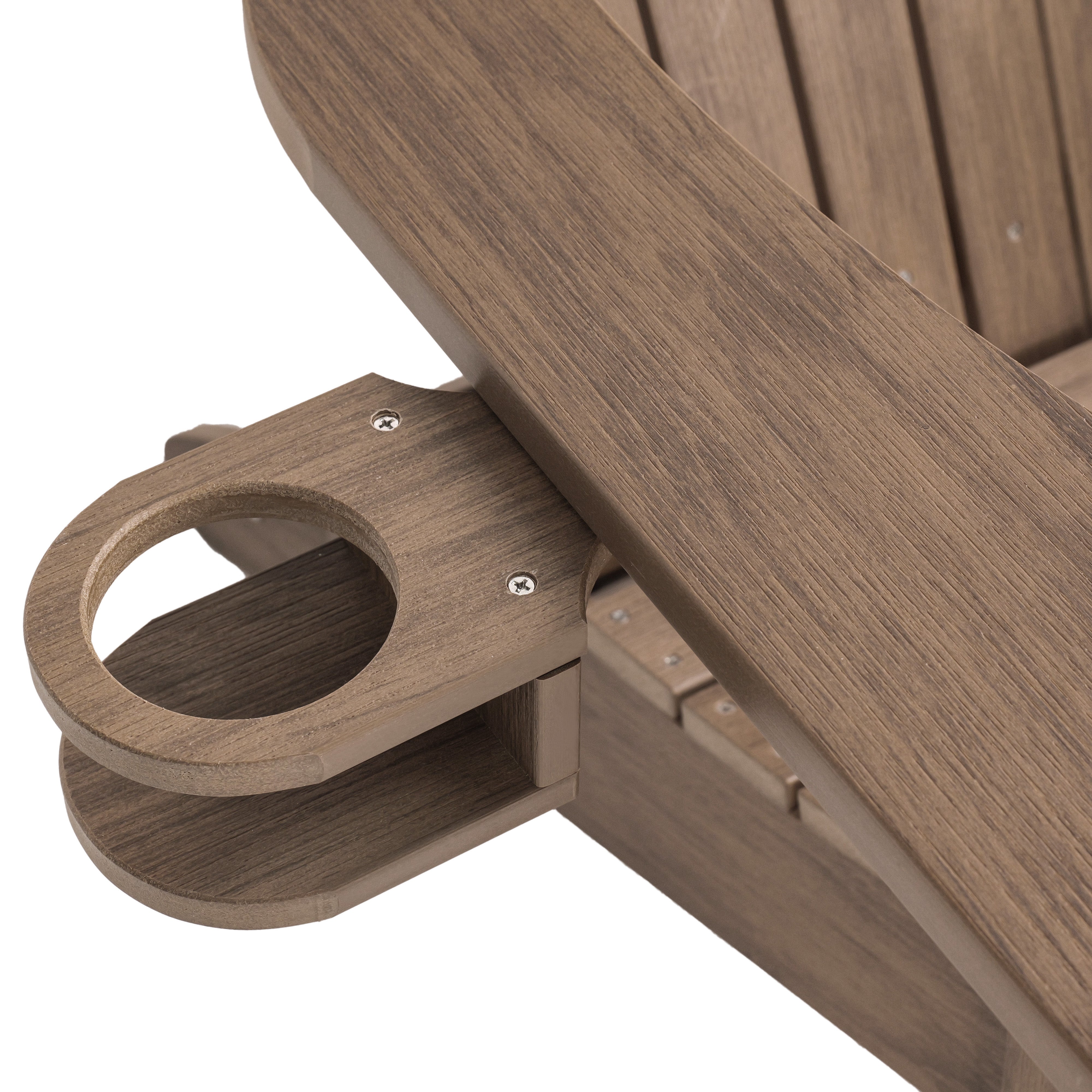 Folding Adirondack Chair with Built in Footrest & Cup/Wine Holders King Size