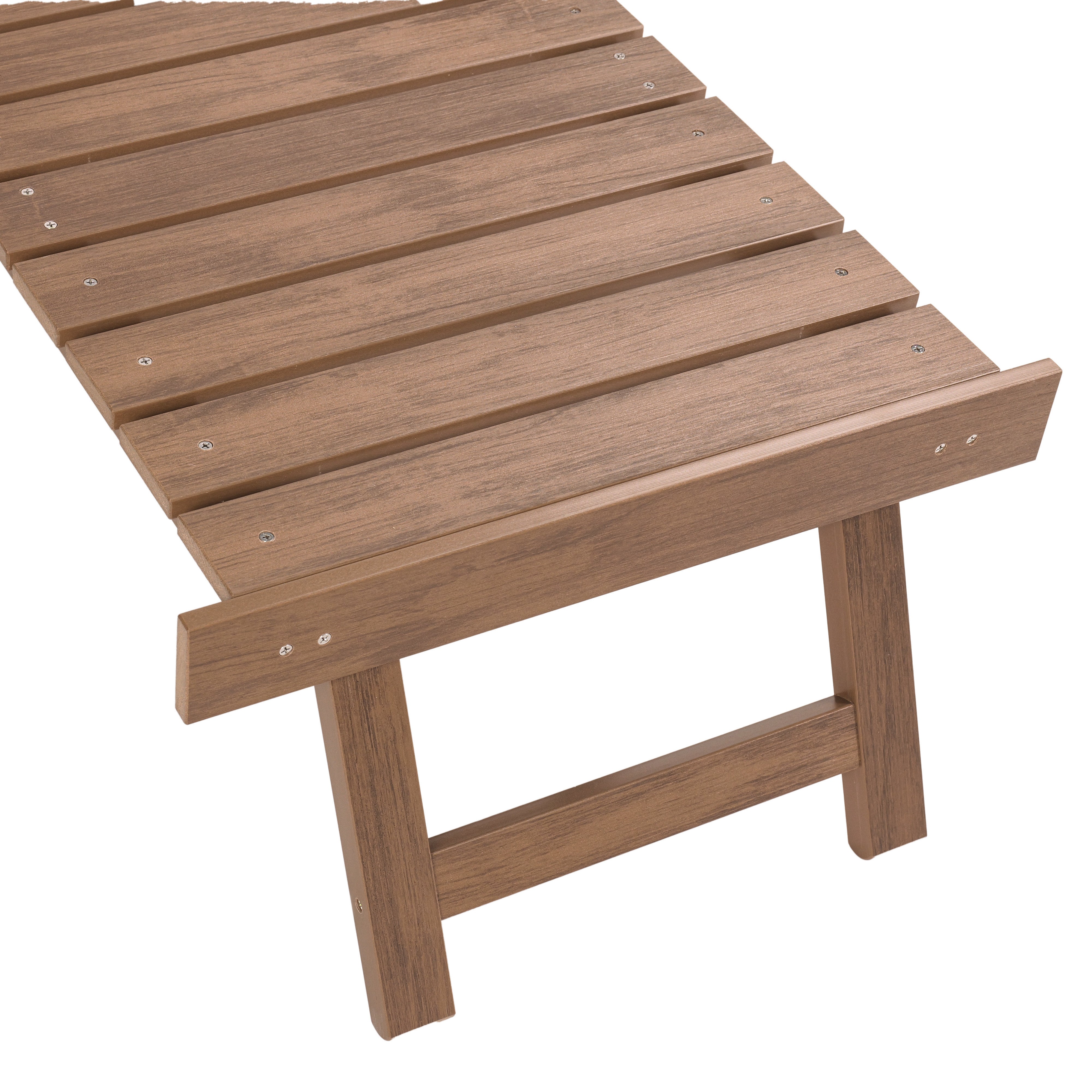 Folding Adirondack Chair with Built in Footrest & Cup/Wine Holders King Size