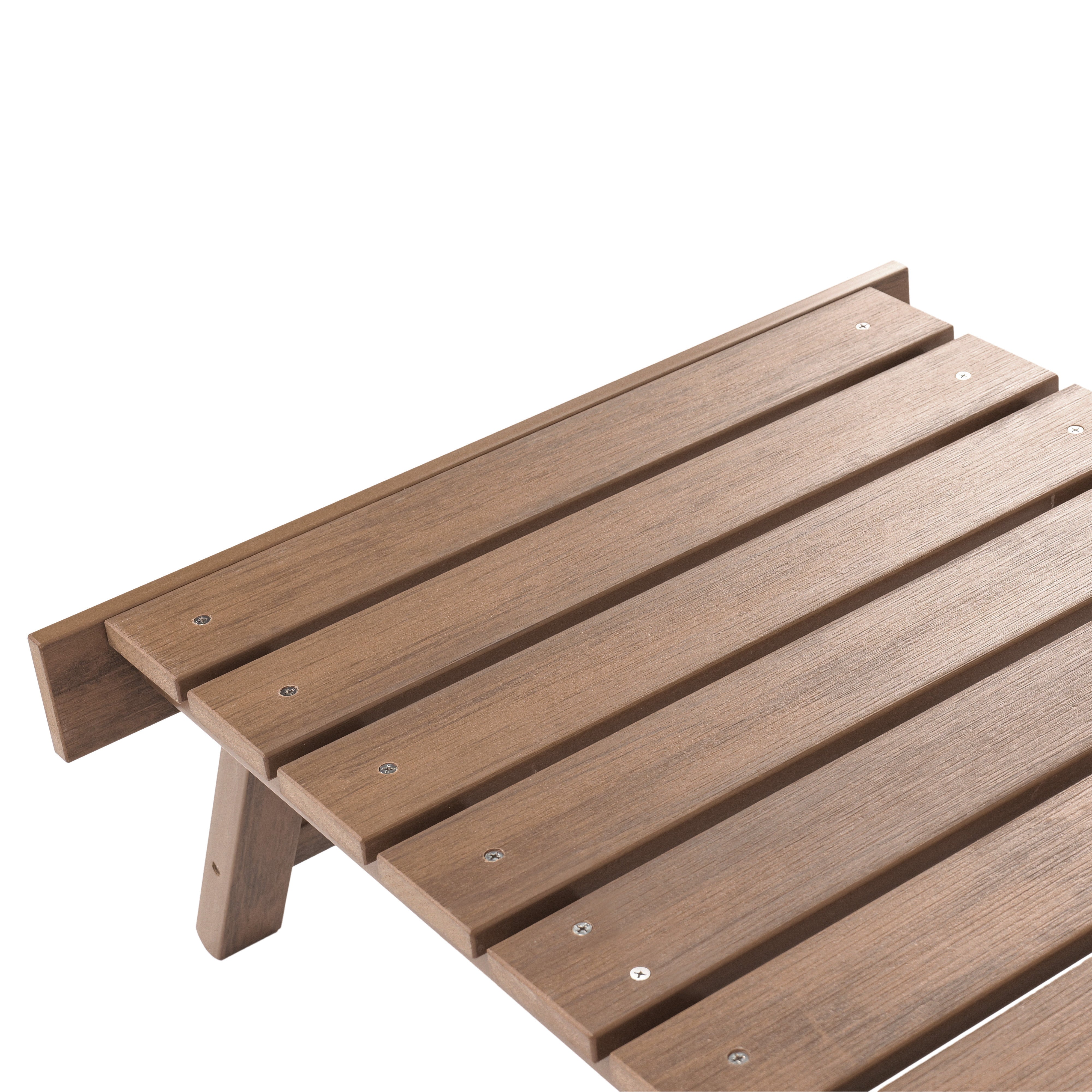 Folding Adirondack Chair with Built in Footrest & Cup/Wine Holders King Size