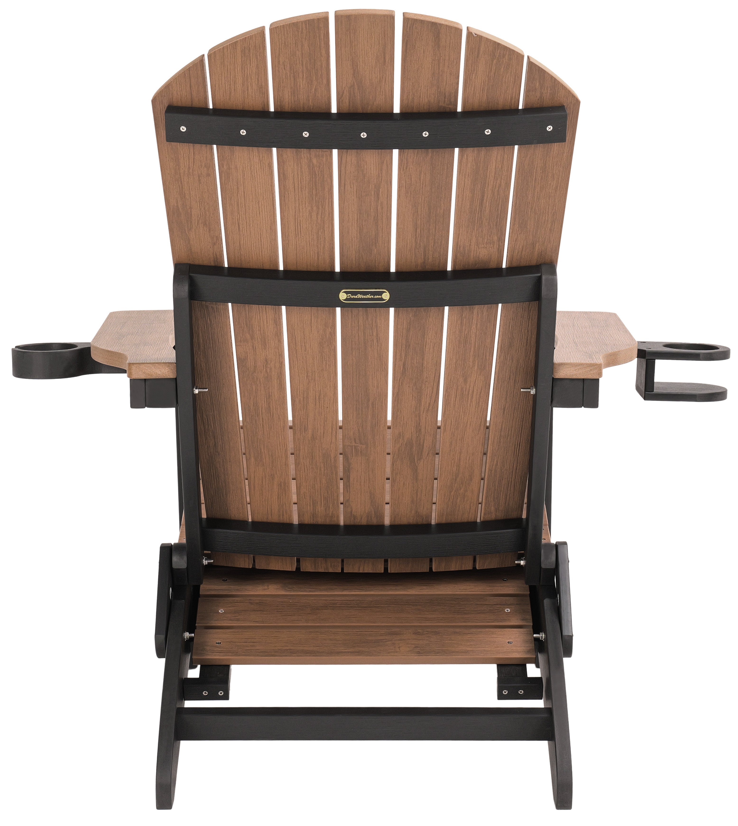 Folding Adirondack Chair with Built in Footrest & Cup/Wine Holders King Size