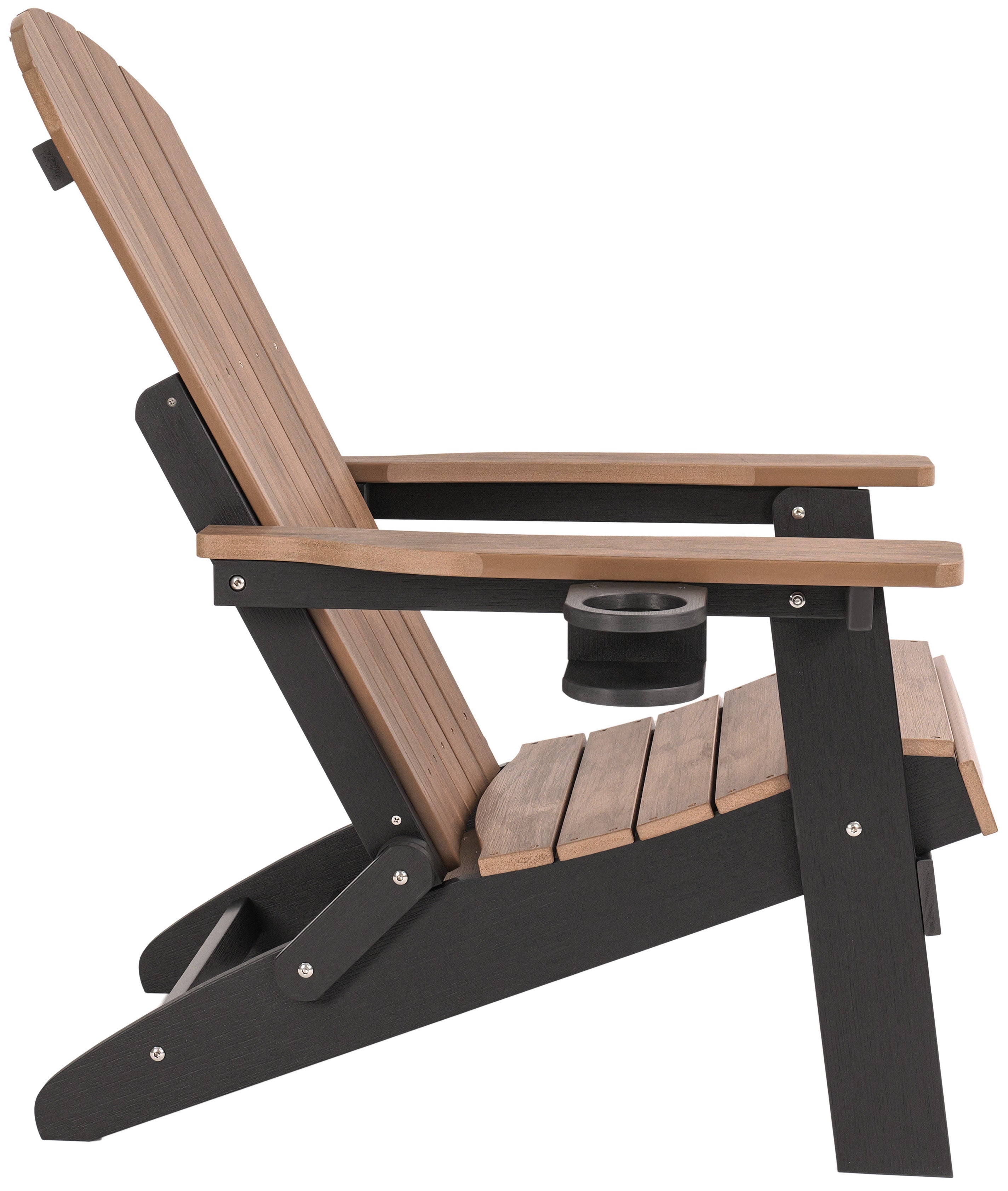 Folding Adirondack Chair with Built in Footrest & Cup/Wine Holders King Size