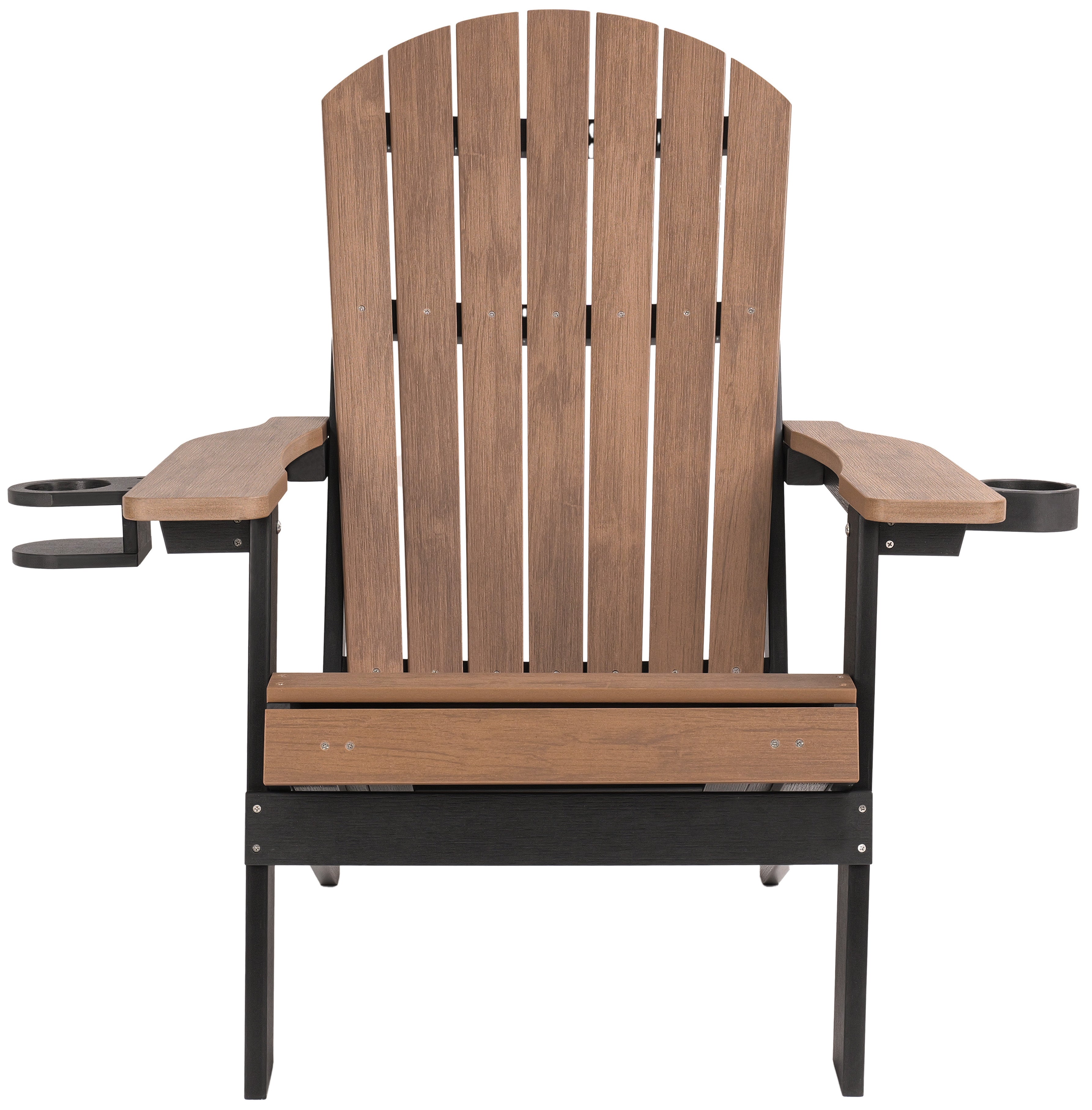 Folding Adirondack Chair with Built in Footrest & Cup/Wine Holders King Size