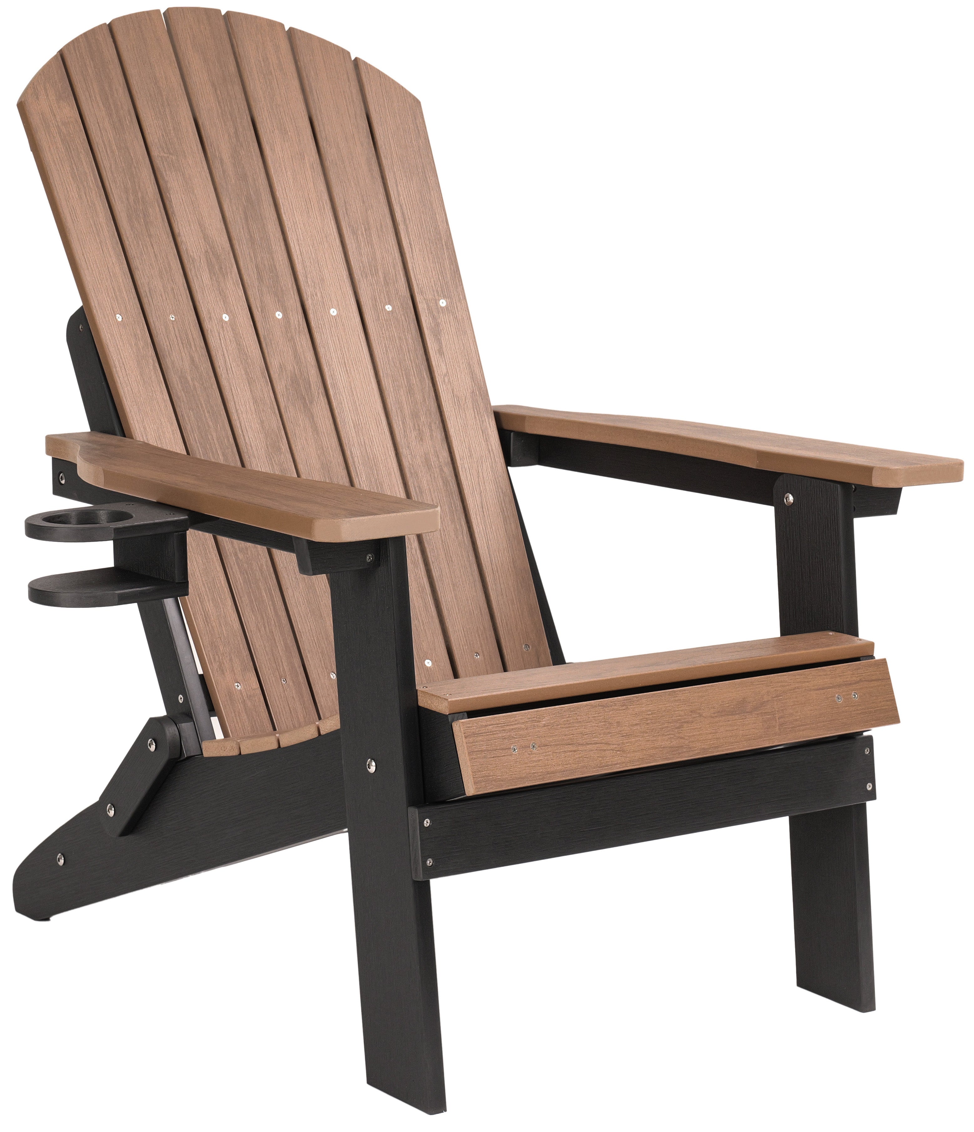 Folding Adirondack Chair with Built in Footrest & Cup/Wine Holders King Size