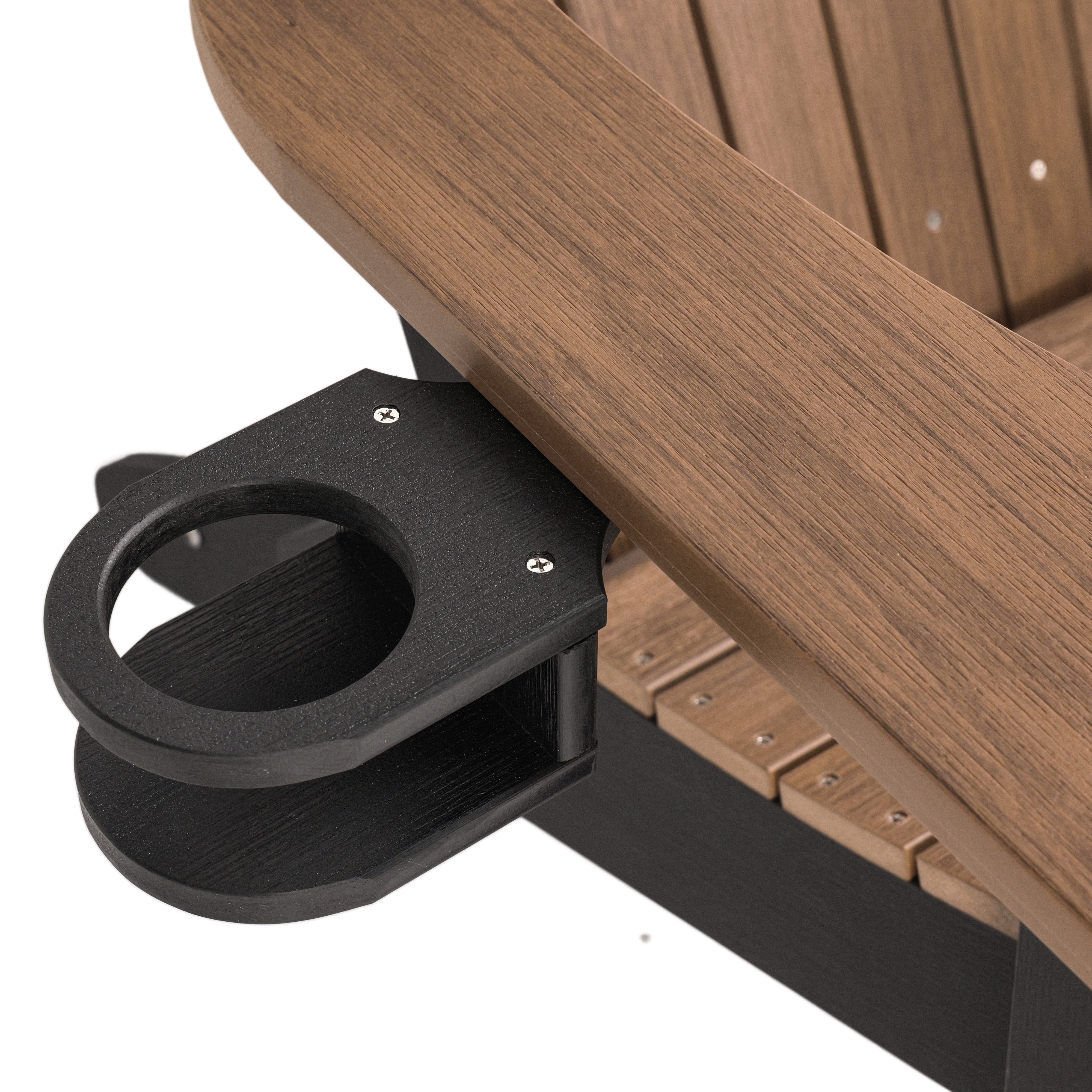 Folding Adirondack Chair with Built in Footrest & Cup/Wine Holders King Size