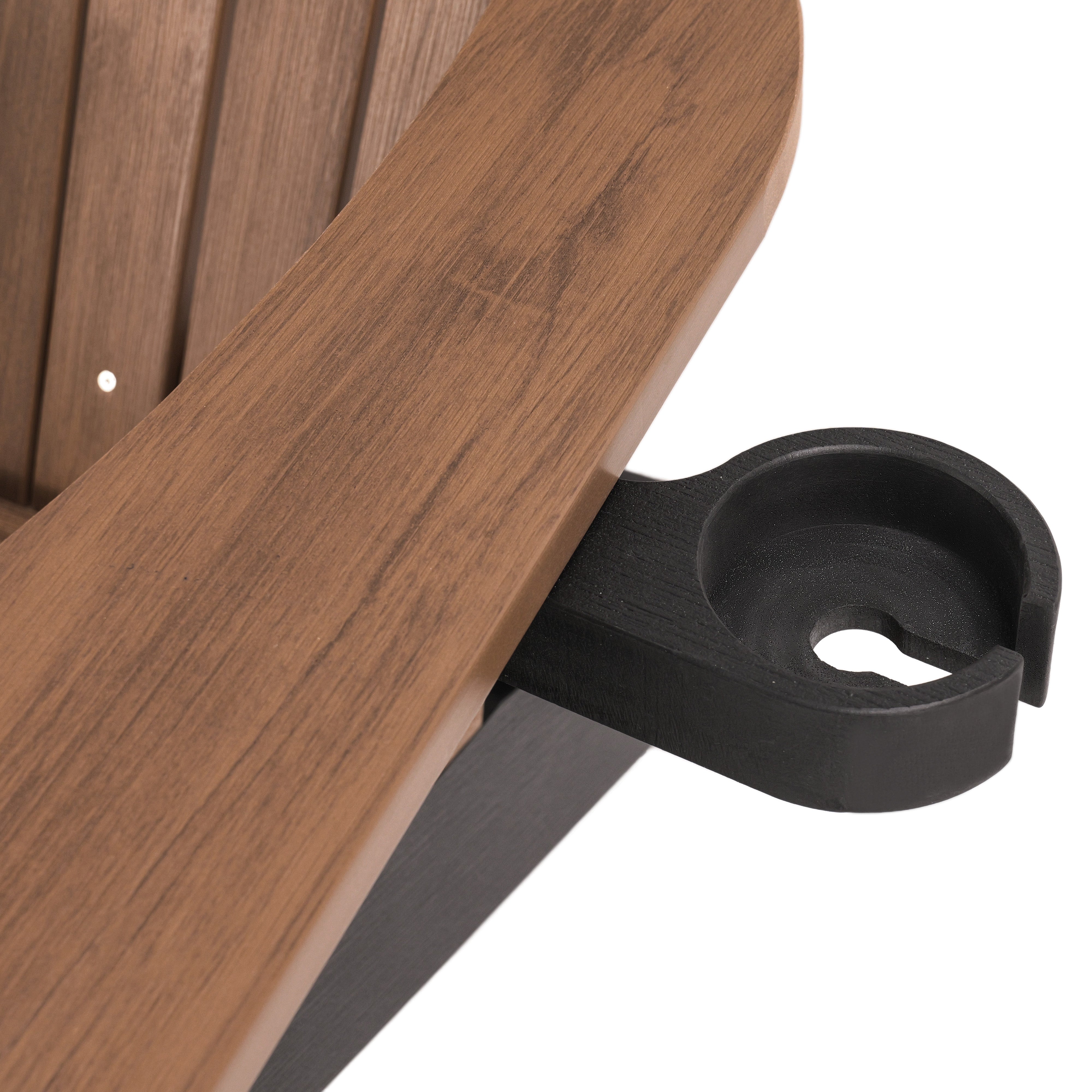 Folding Adirondack Chair with Built in Footrest & Cup/Wine Holders King Size