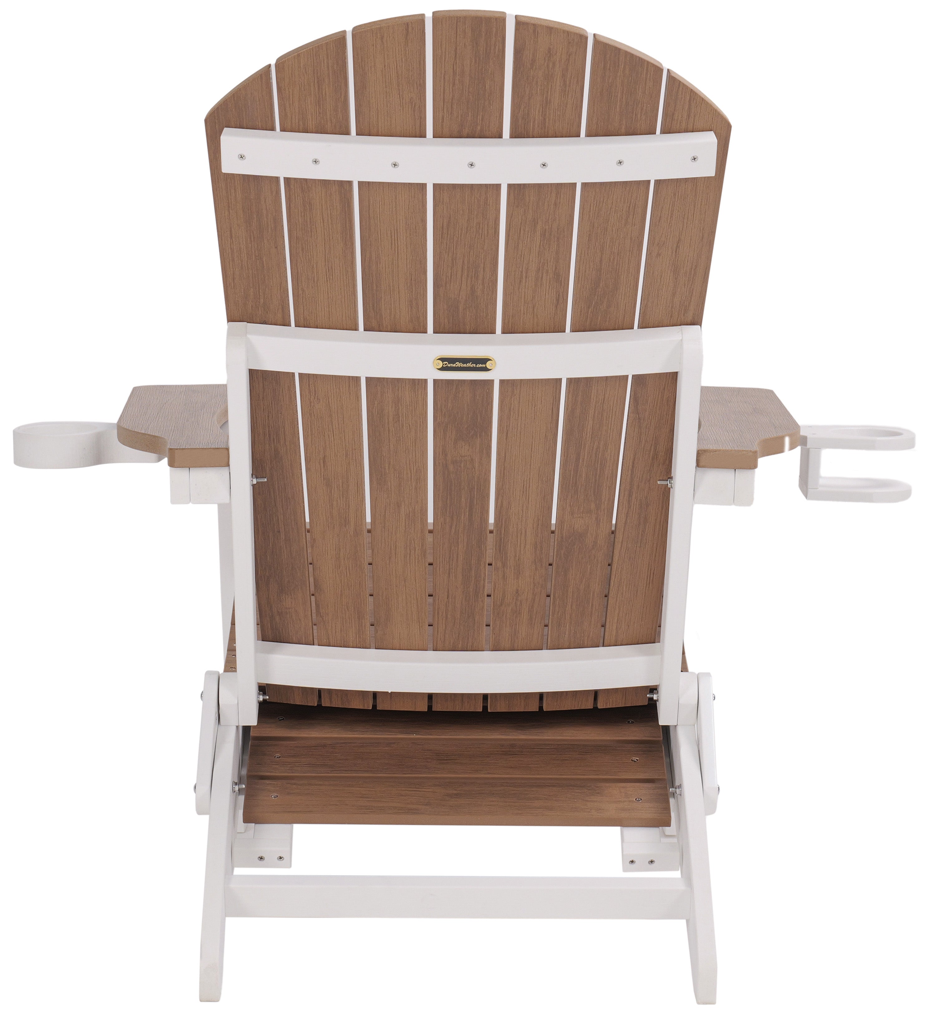 Folding Adirondack Chair with Built in Footrest & Cup/Wine Holders King Size