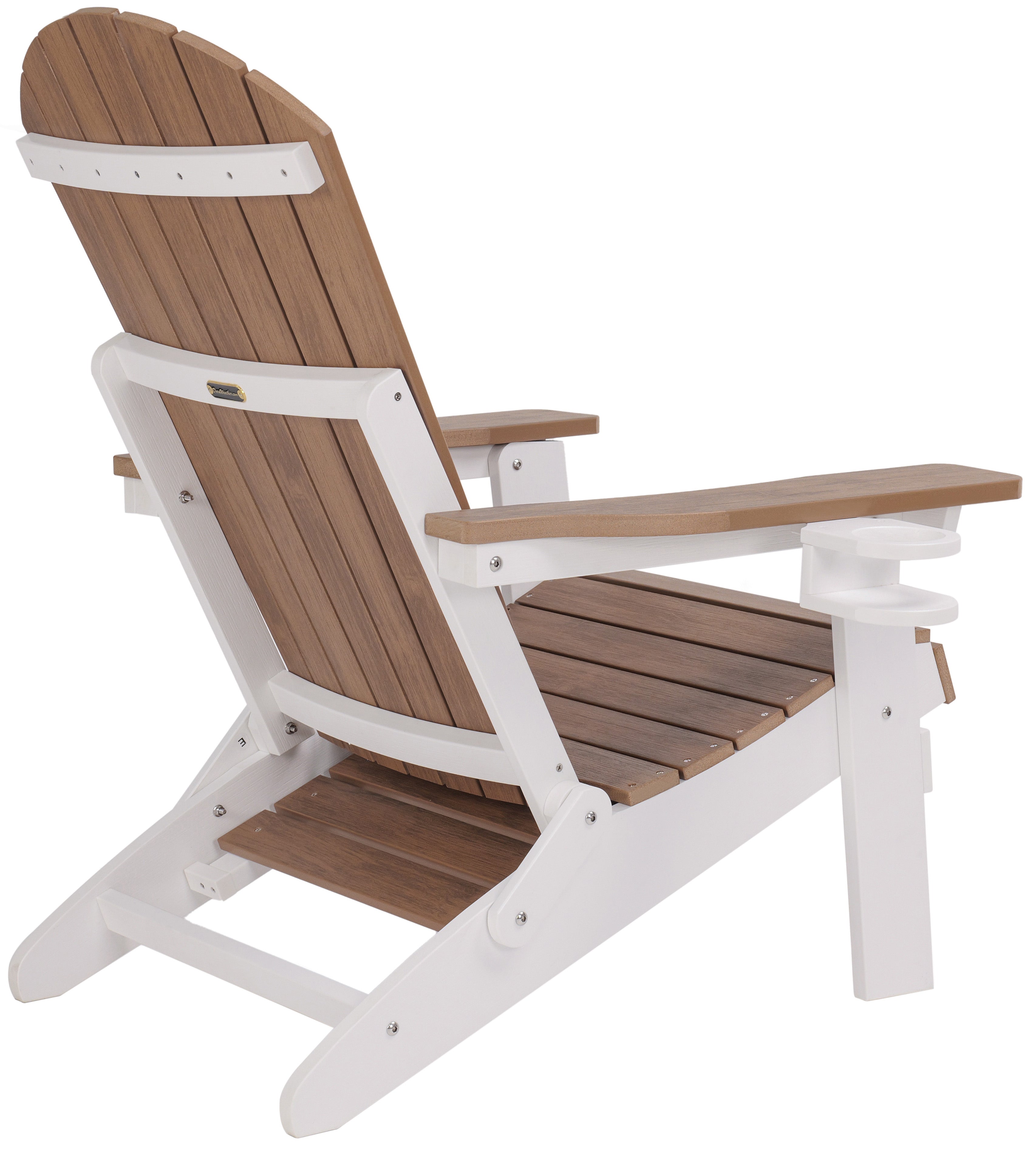 Folding Adirondack Chair with Built in Footrest & Cup/Wine Holders King Size