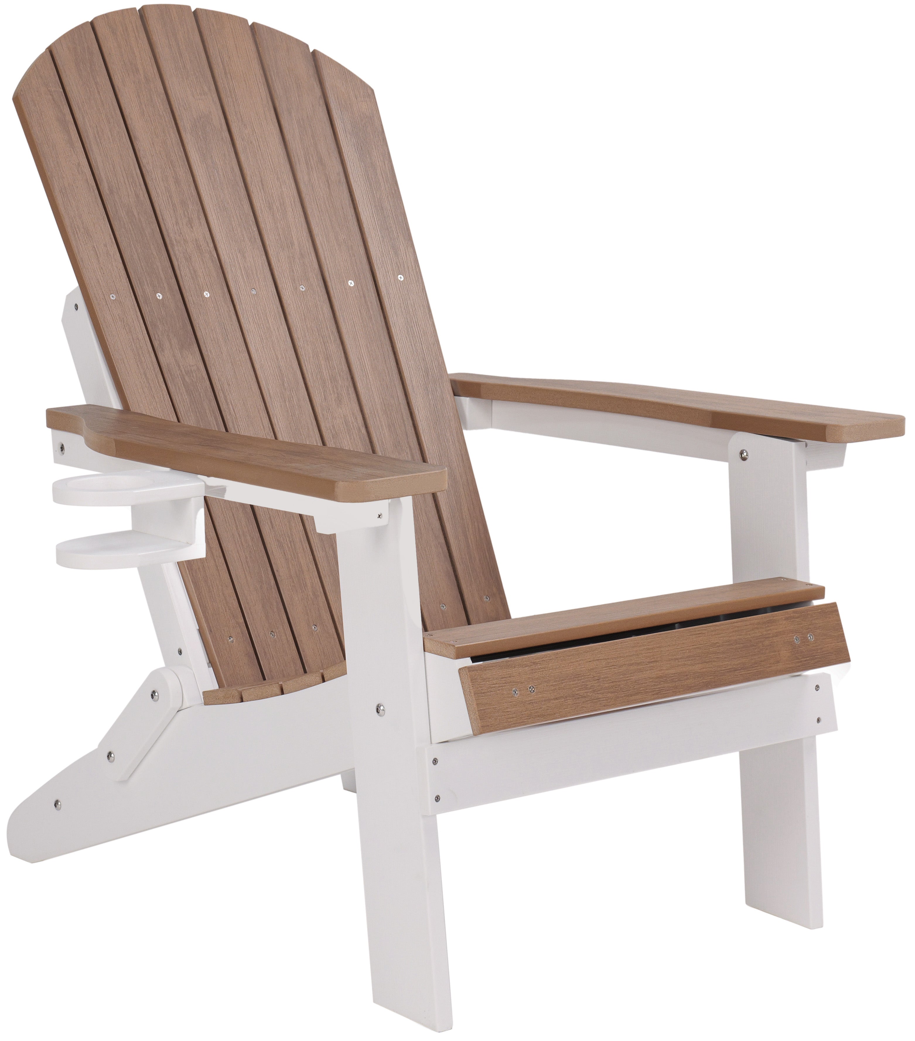 Folding Adirondack Chair with Built in Footrest & Cup/Wine Holders King Size