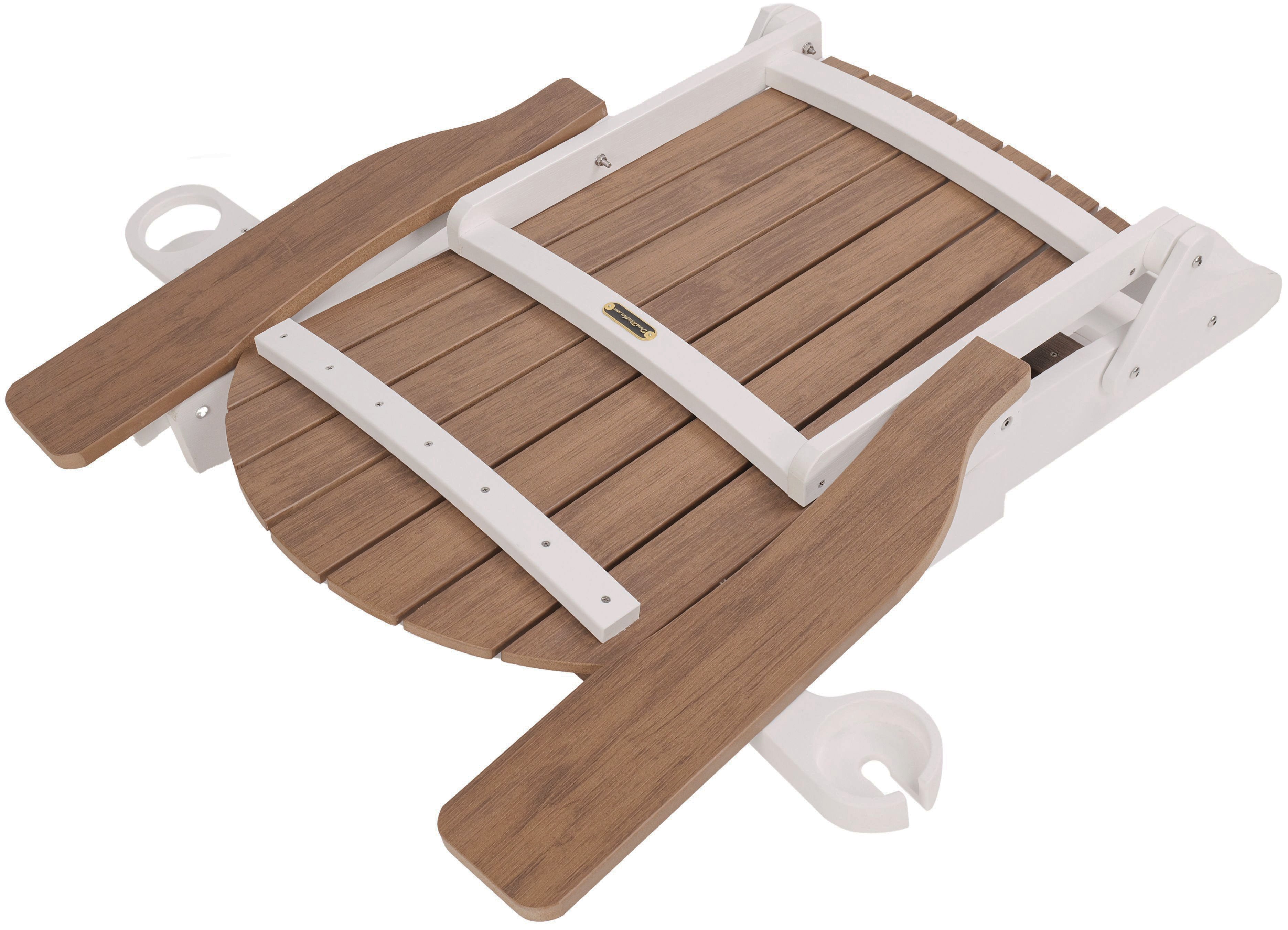 Folding Adirondack Chair with Built in Footrest & Cup/Wine Holders King Size