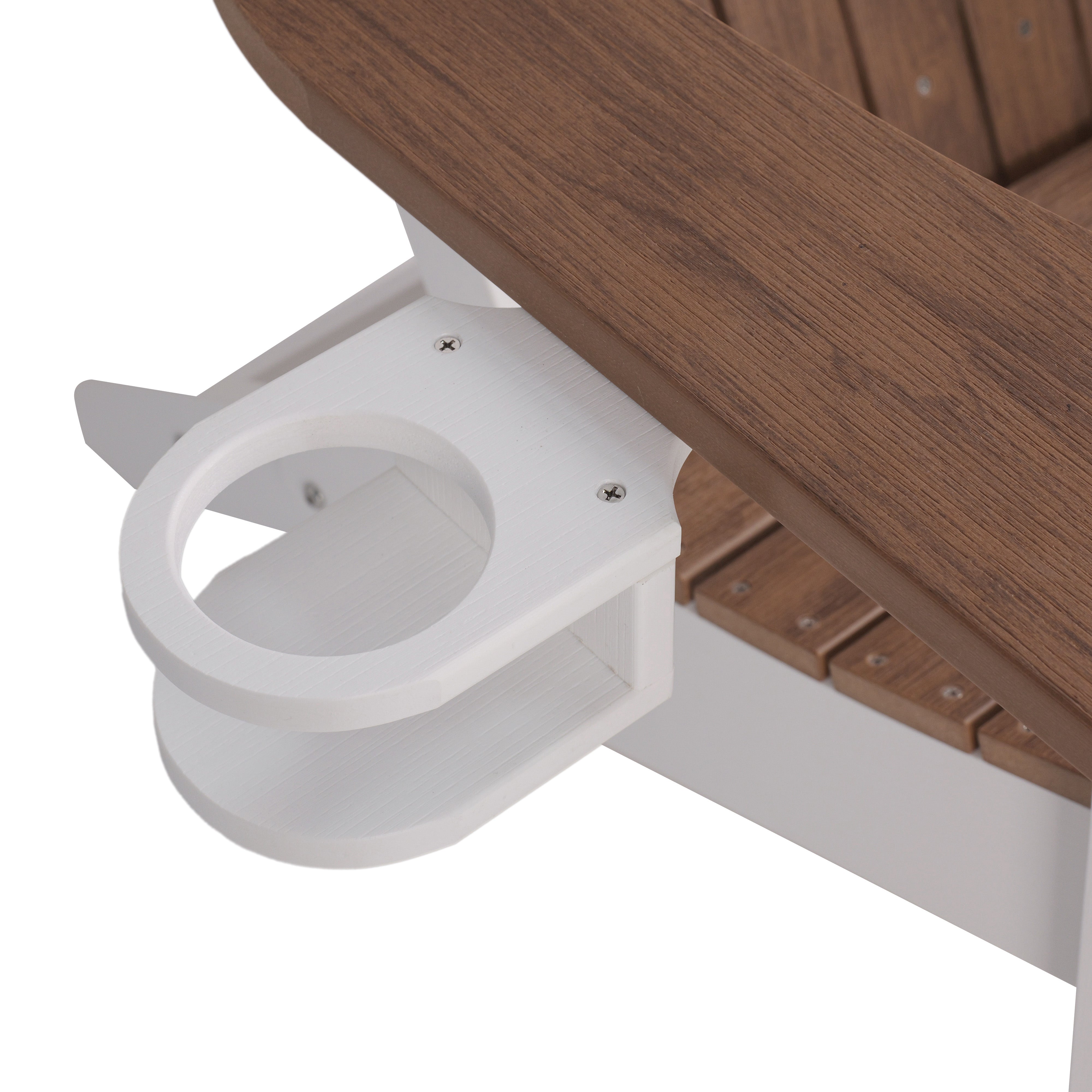 Folding Adirondack Chair with Built in Footrest & Cup/Wine Holders King Size