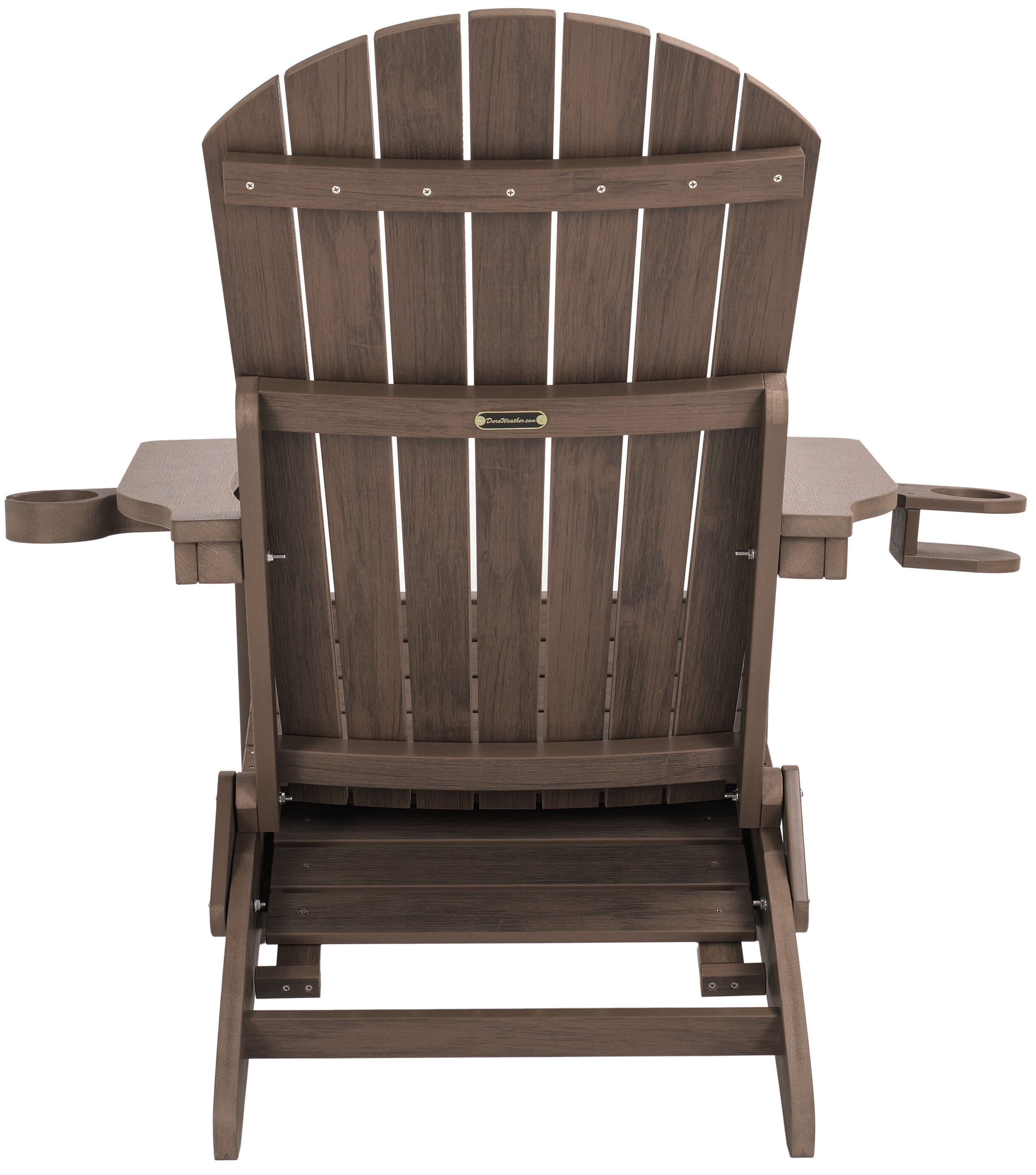 Folding Adirondack Chair with Built in Footrest & Cup/Wine Holders King Size