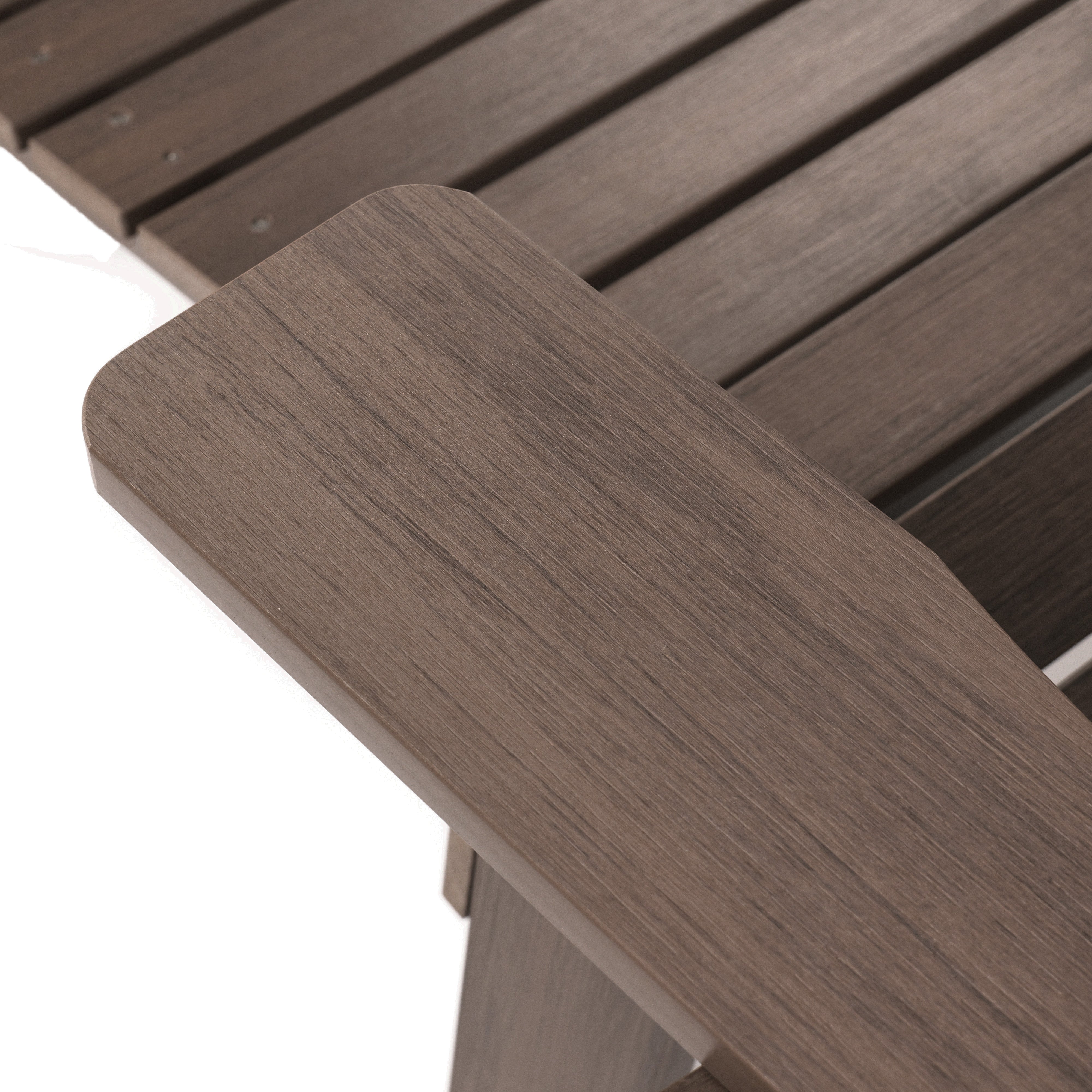 Folding Adirondack Chair with Built in Footrest & Cup/Wine Holders King Size