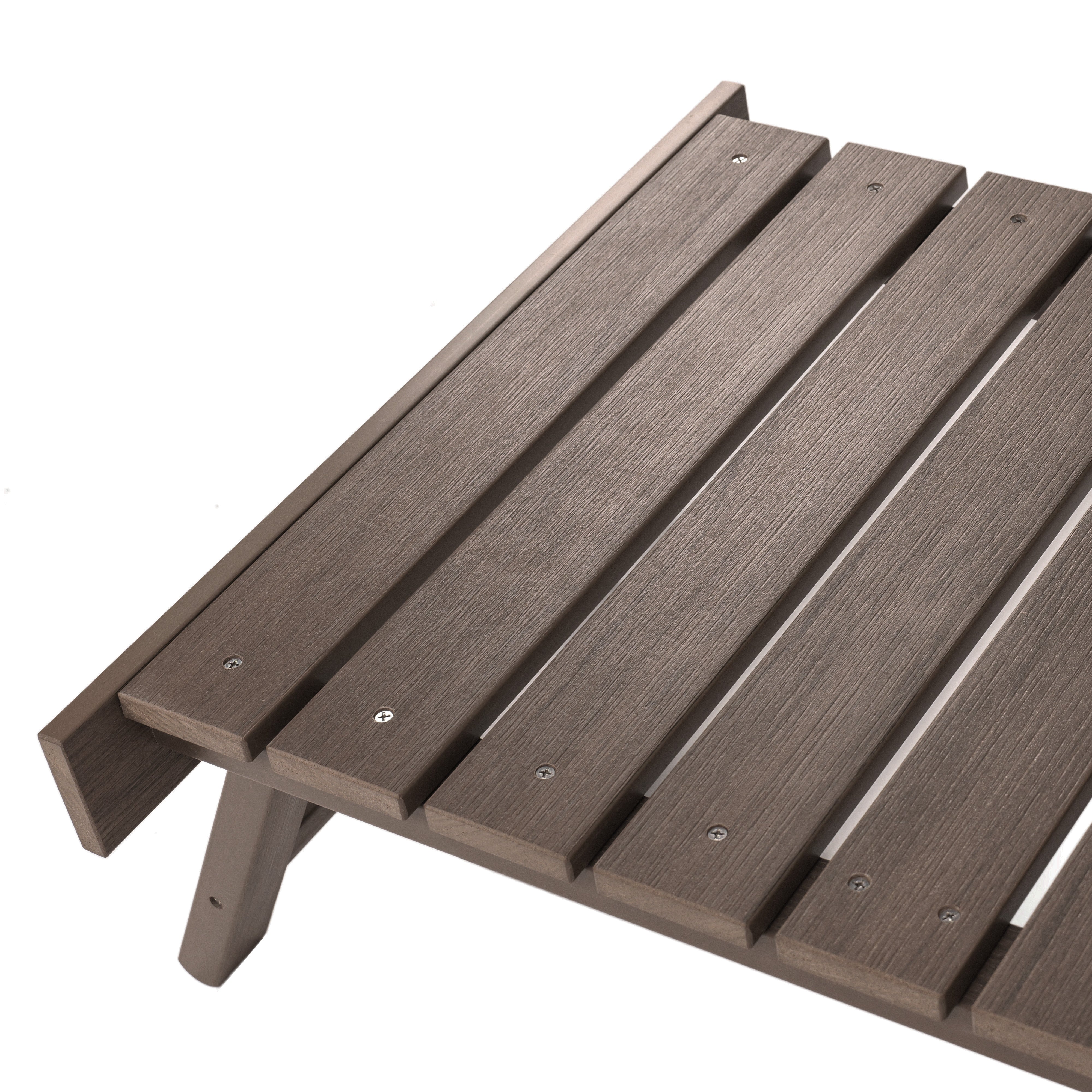 Folding Adirondack Chair with Built in Footrest & Cup/Wine Holders King Size