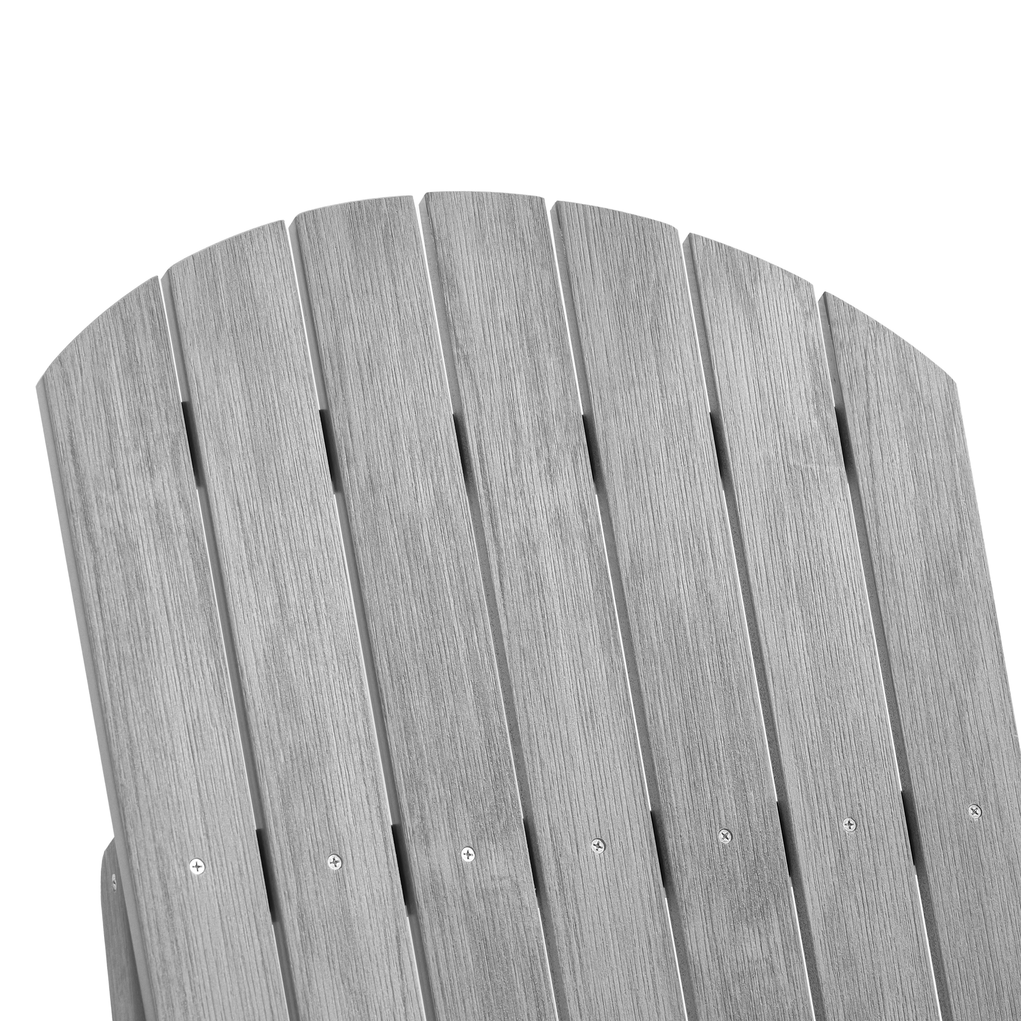 Folding Adirondack Chair with Built in Footrest & Cup/Wine Holders King Size