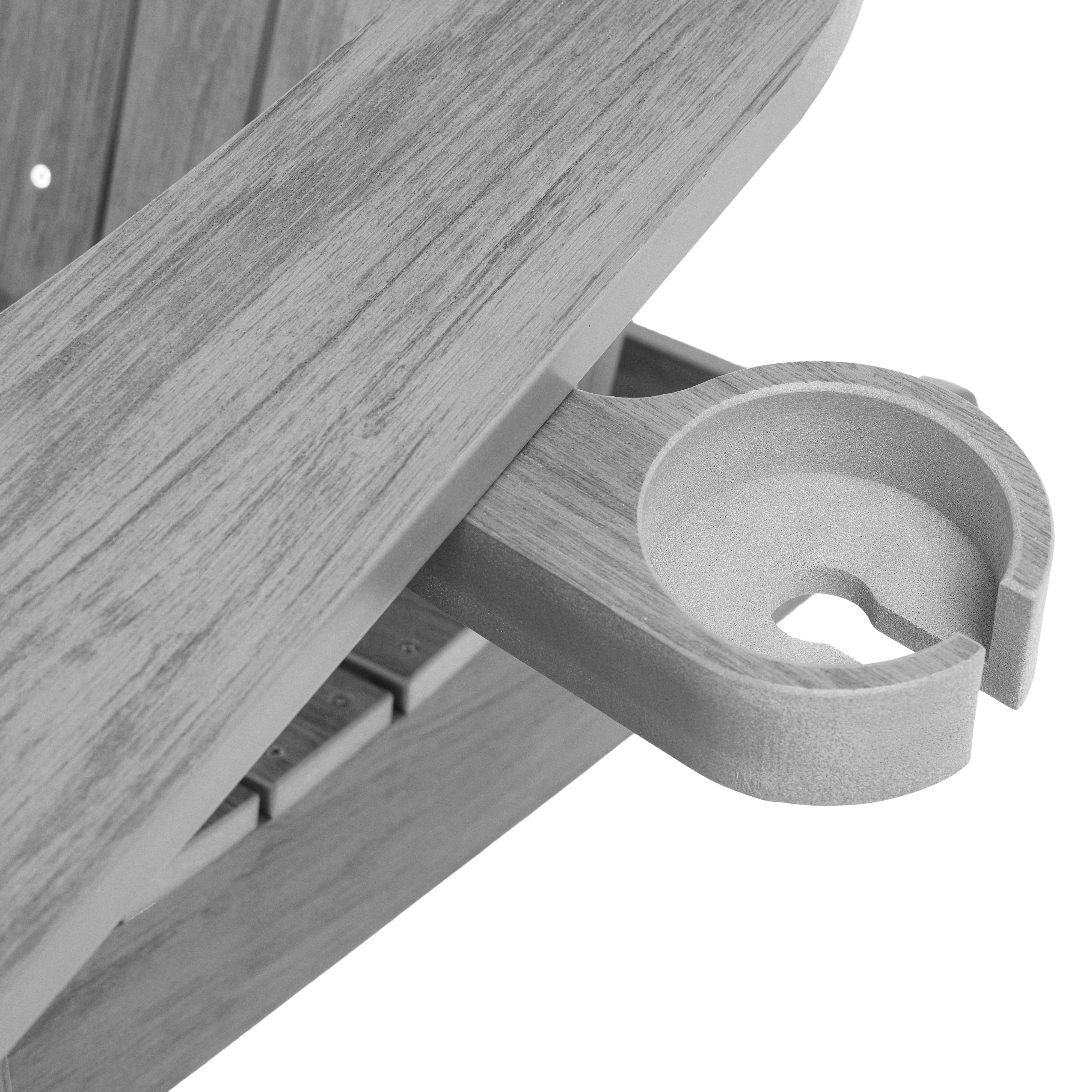 Folding Adirondack Chair with Built in Footrest & Cup/Wine Holders King Size