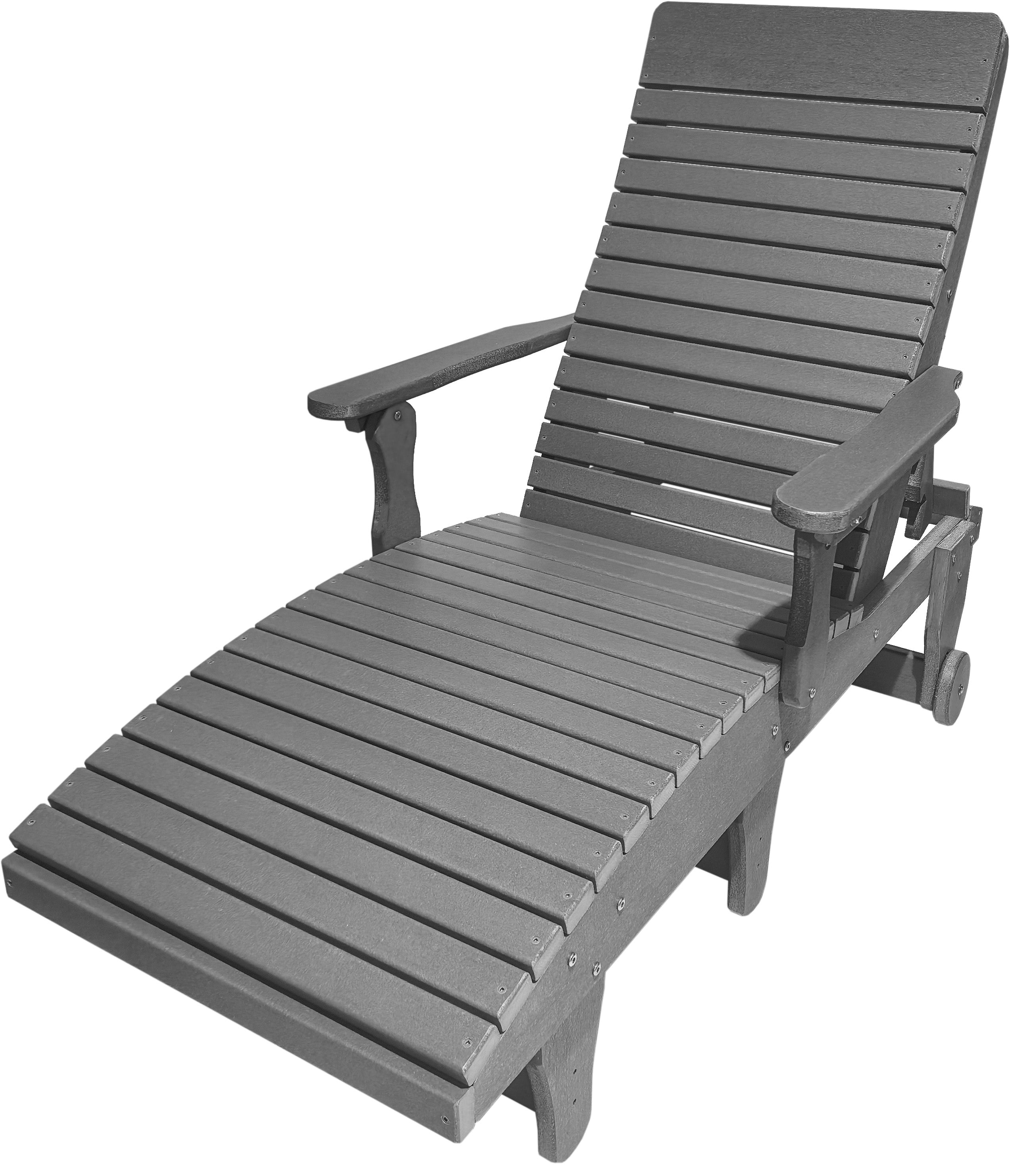 Chaise Lounge With Wheels And Adjustable Back
