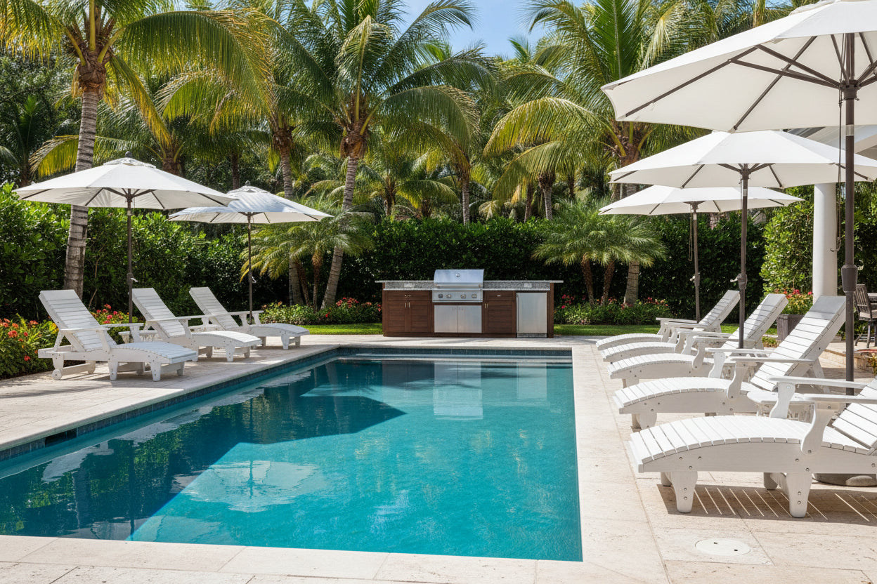 Chaise Lounge With Wheels And Adjustable Back