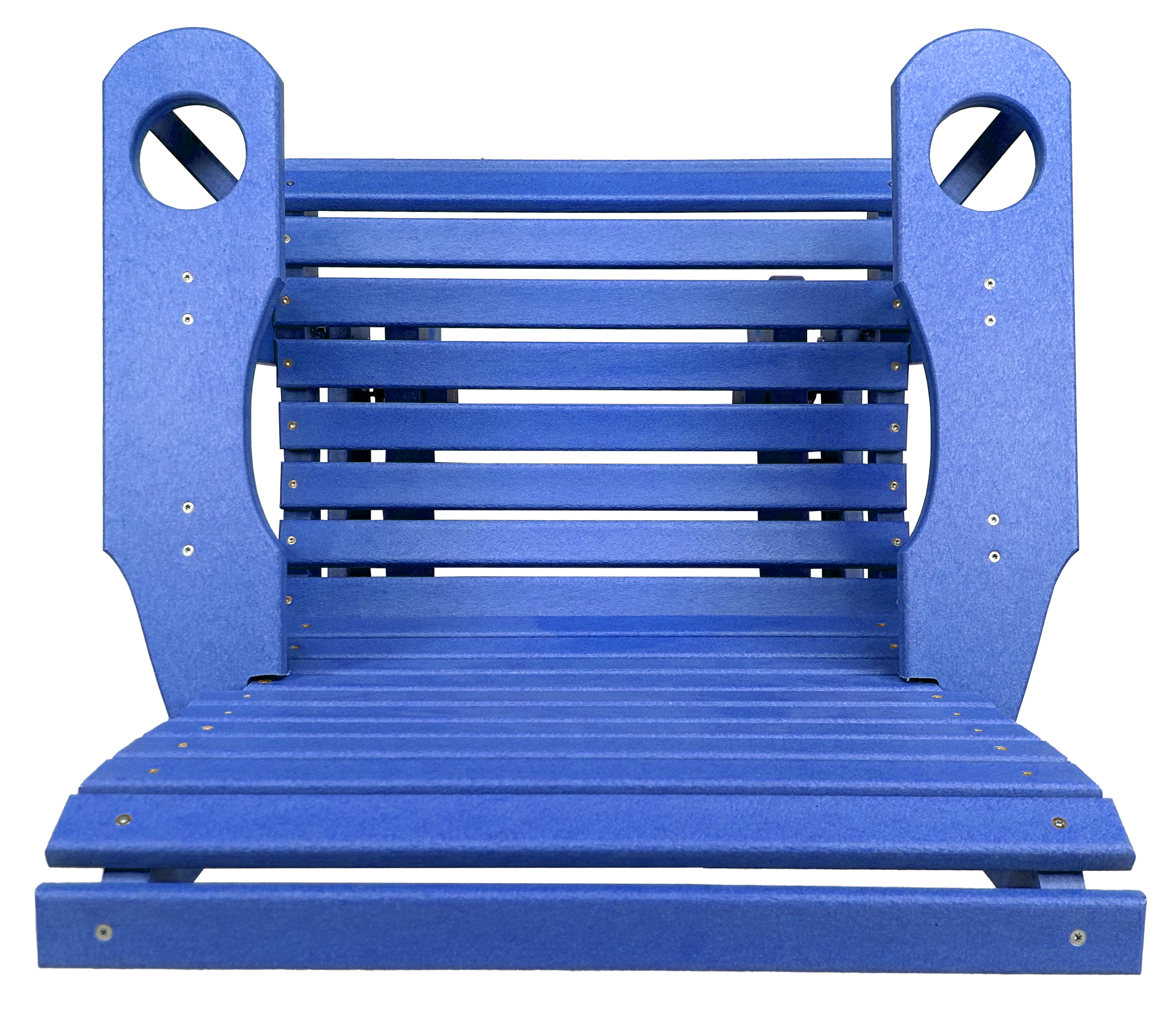 Set of 4 - Rolled Back Single Gliders With Built In Cup Holders