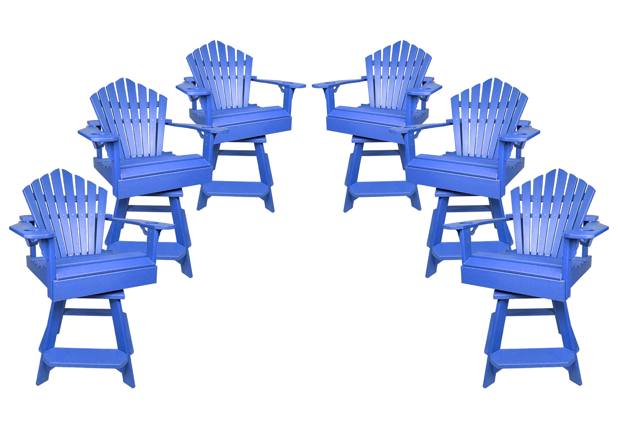 Set of 6 - Bridgewater Swivel Counter Chairs