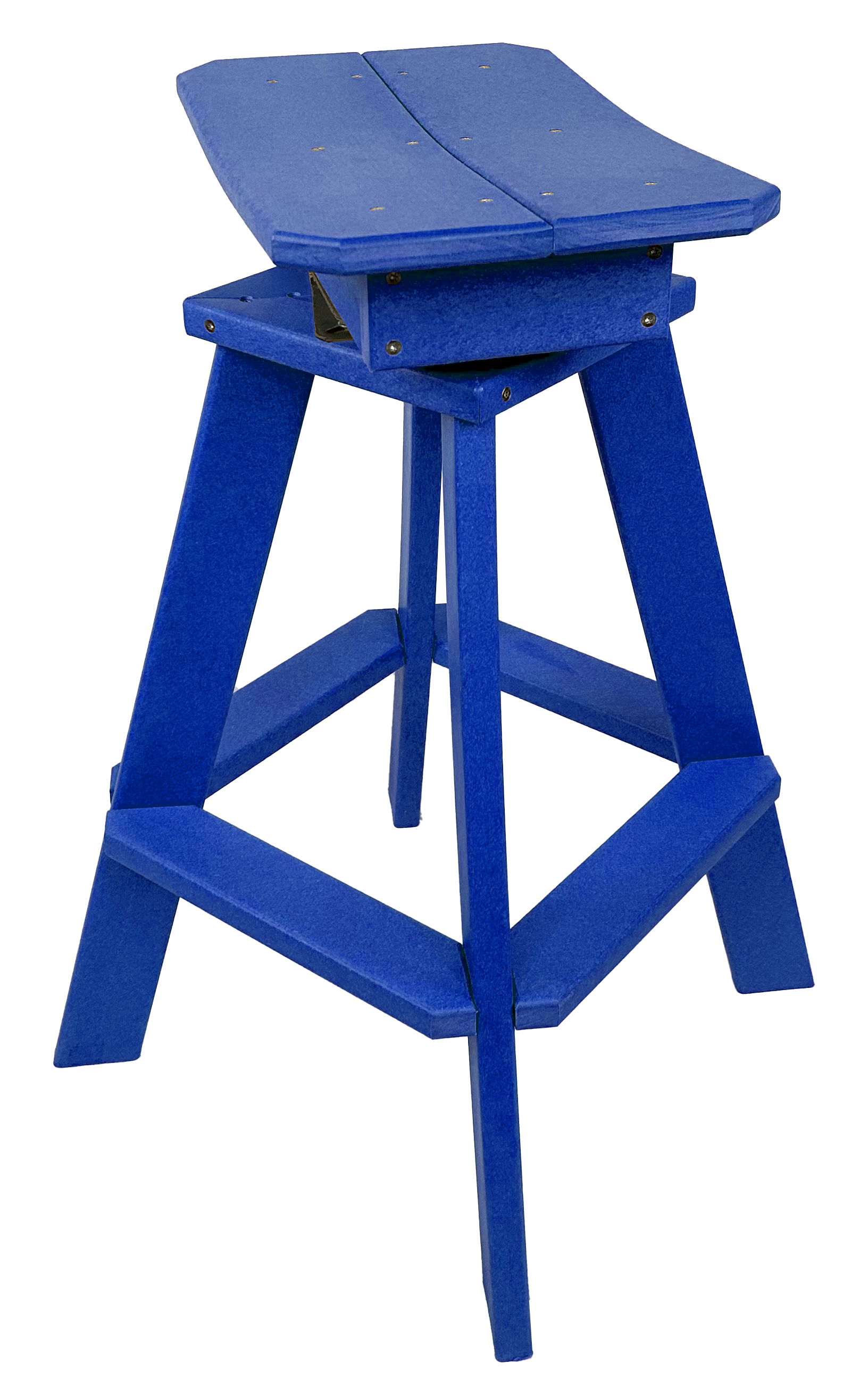 Set of 6 - Swivel Saddle Bar Stools