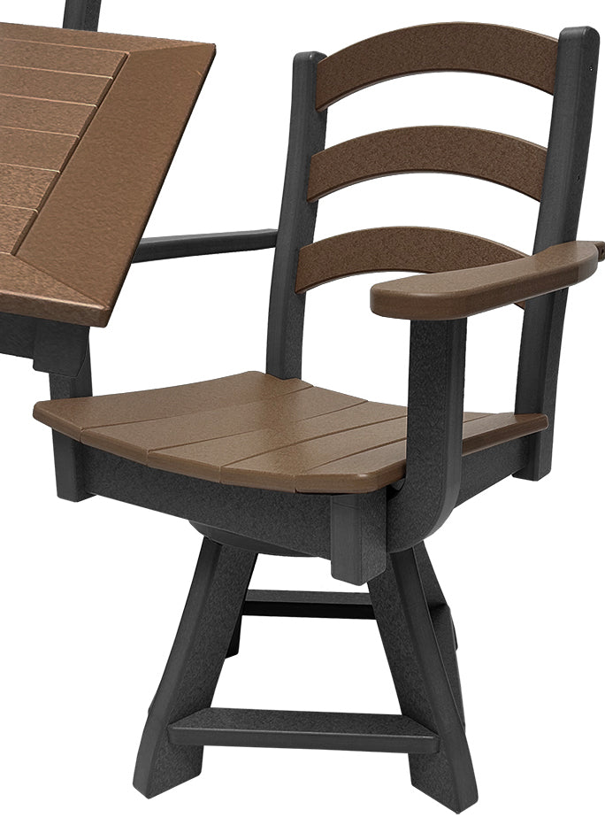 9-Piece Gardenia Dining Set With Two Swivel Chairs