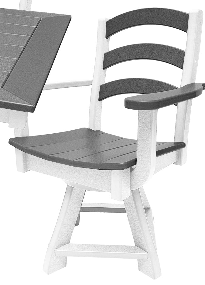 9-Piece Gardenia Dining Set With Two Swivel Chairs