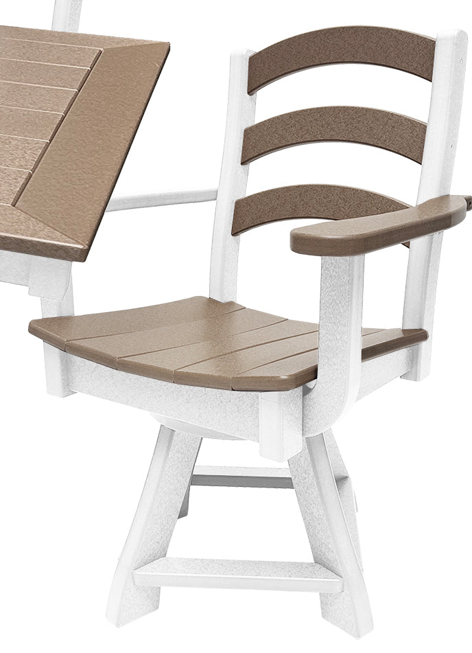 9-Piece Gardenia Dining Set With Two Swivel Chairs