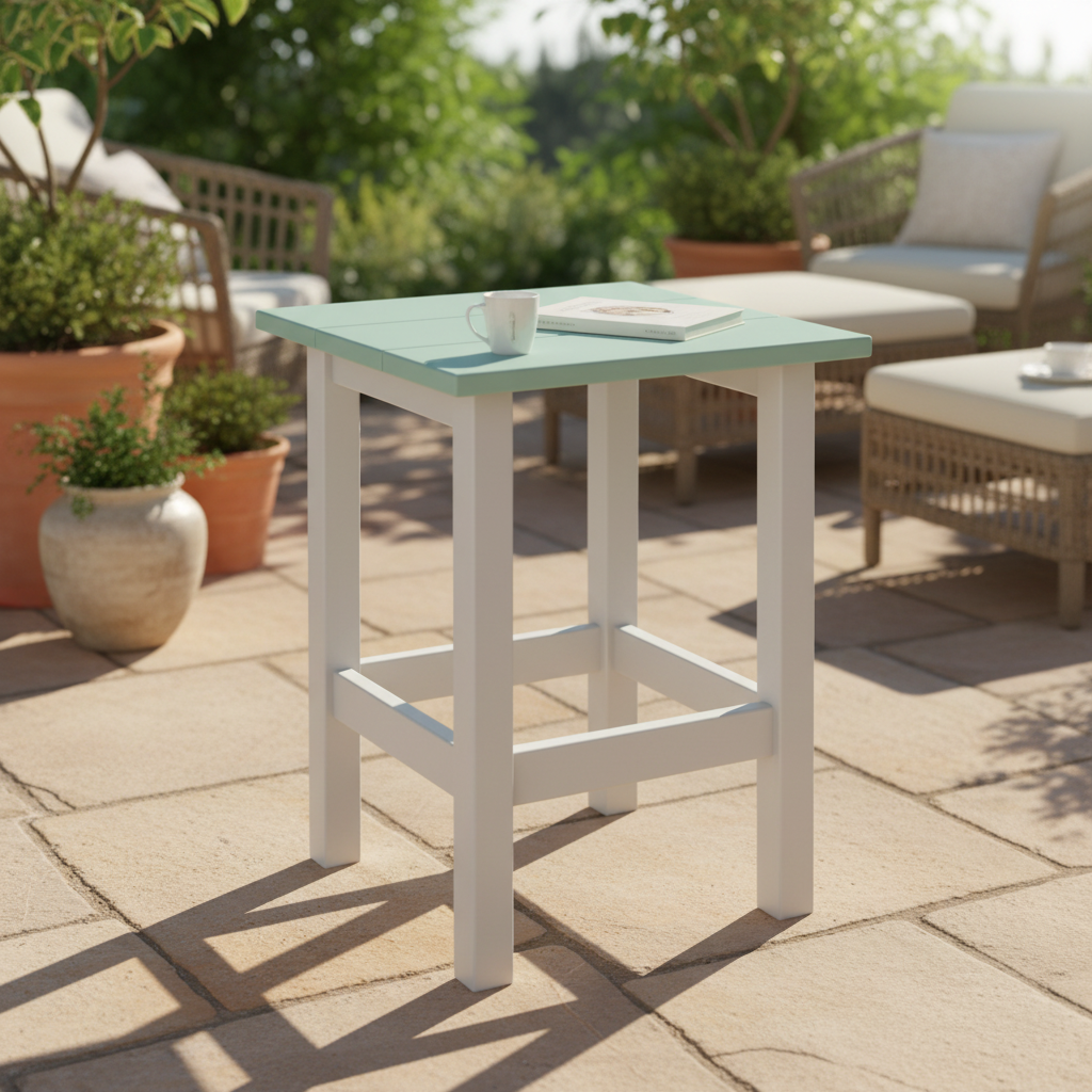 DuraWeather Poly OVAL END TABLE