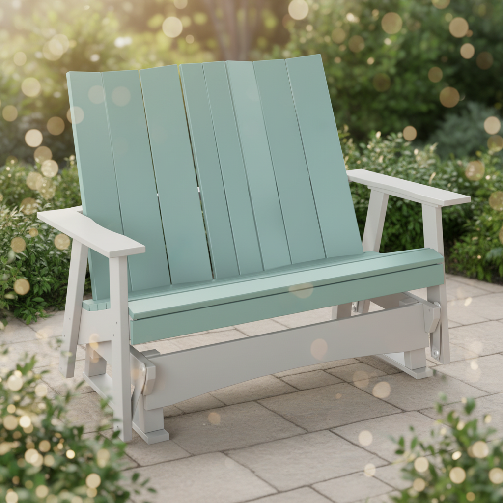 DuraWeather Poly MODERN 4 GLIDER BENCH