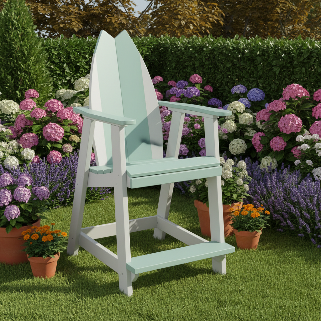 DuraWeather Poly SURFBOARD BALCONY CHAIR TAIL