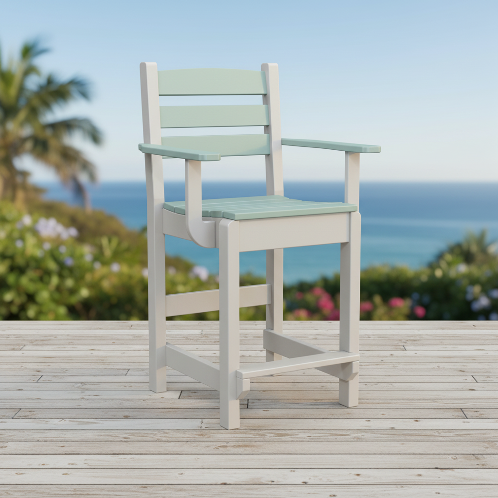 DuraWeather Poly DINING CAPTAIN CHAIR