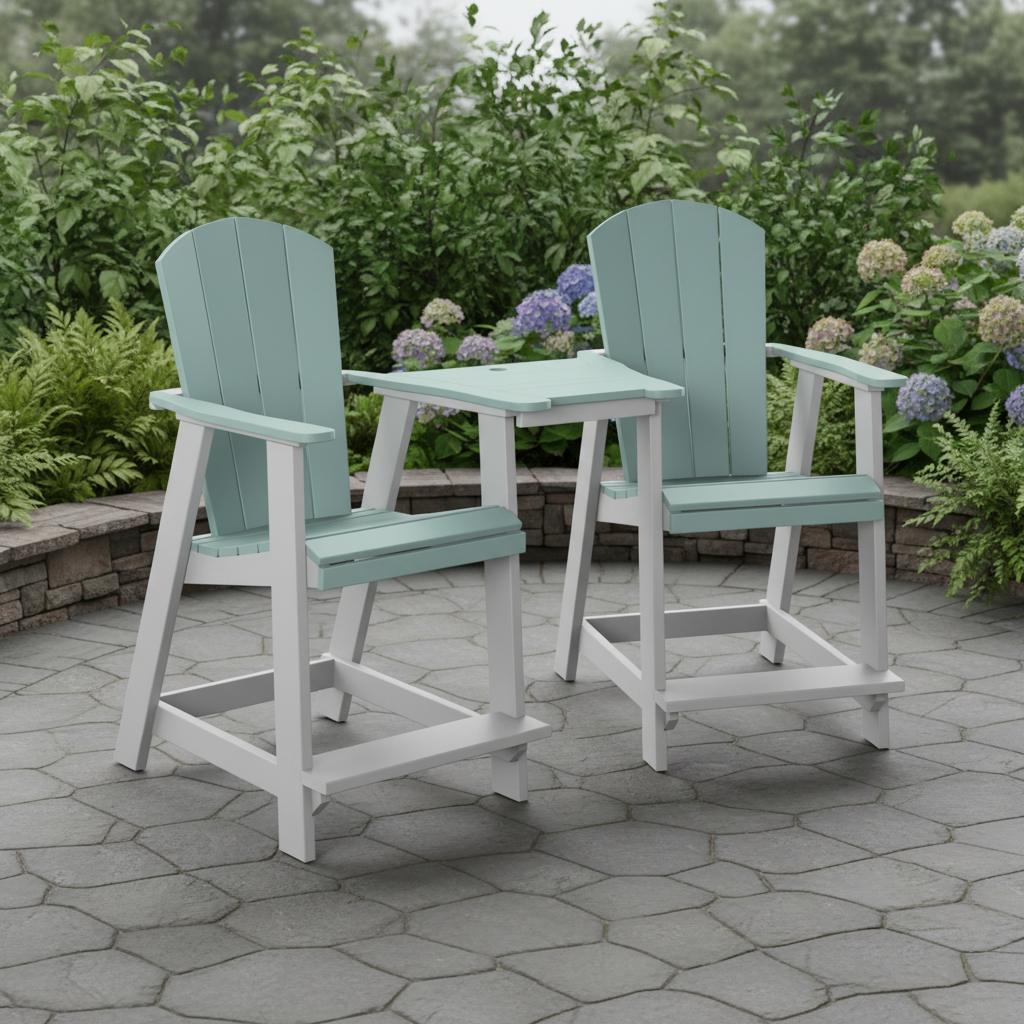 DuraWeather Poly TETE-A-TETE TABLE SET