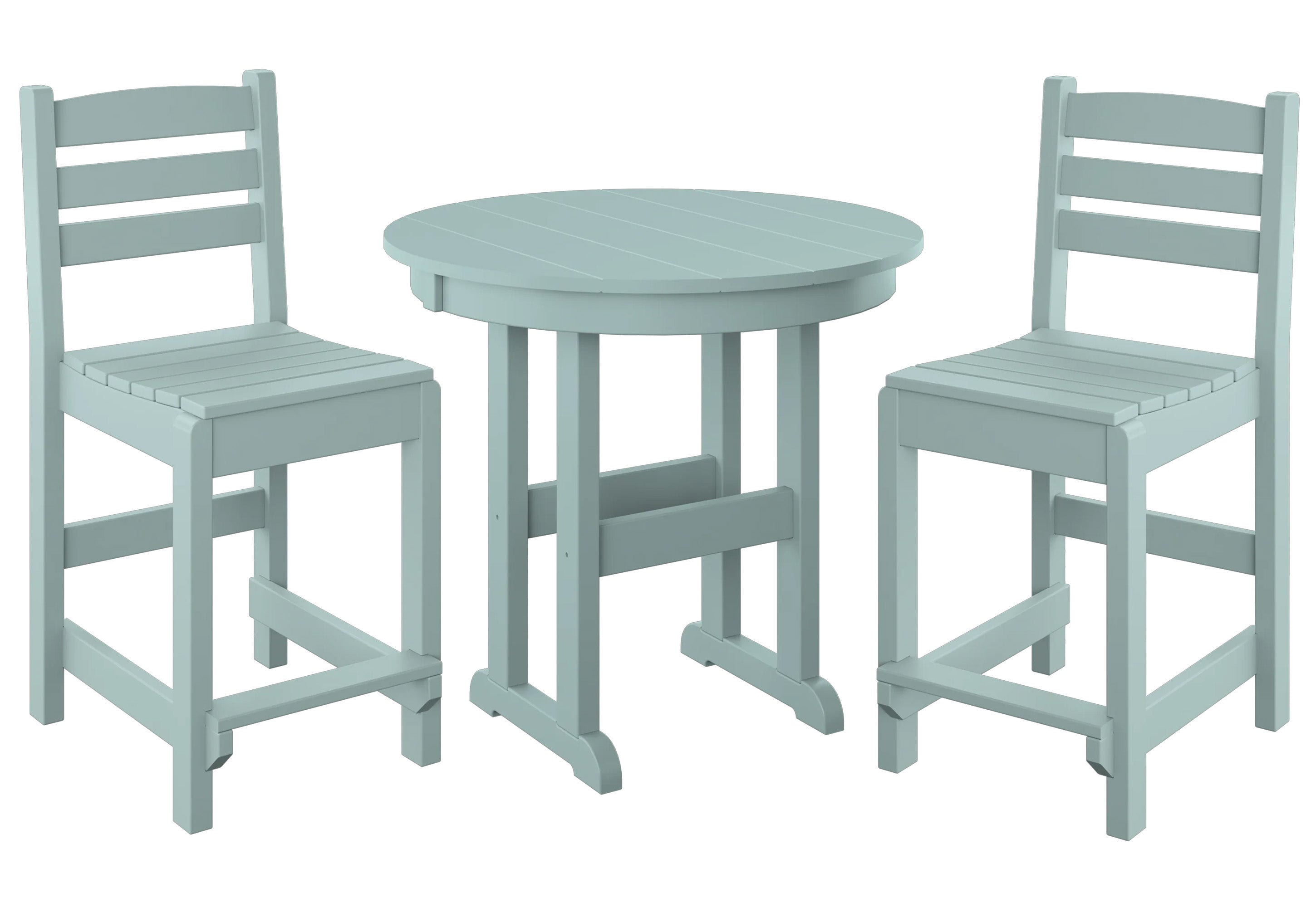 3-Piece Counter Bistro Set Armless