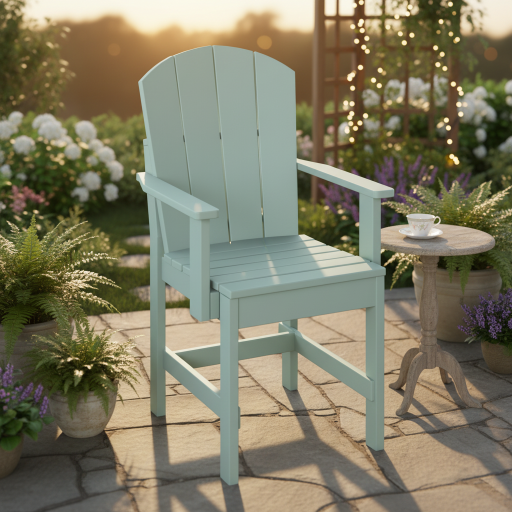 DuraWeather Poly FANBACK DINING CHAIR