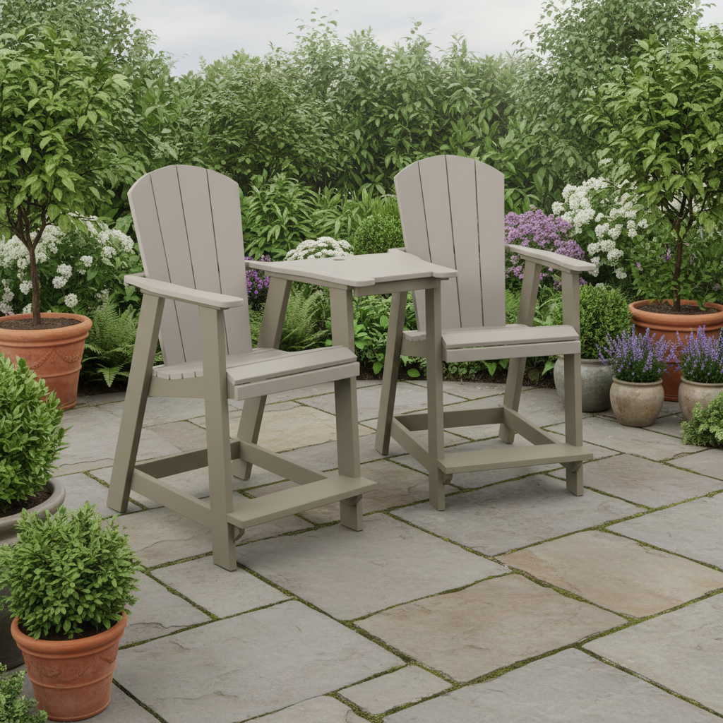 DuraWeather Poly TETE-A-TETE TABLE SET
